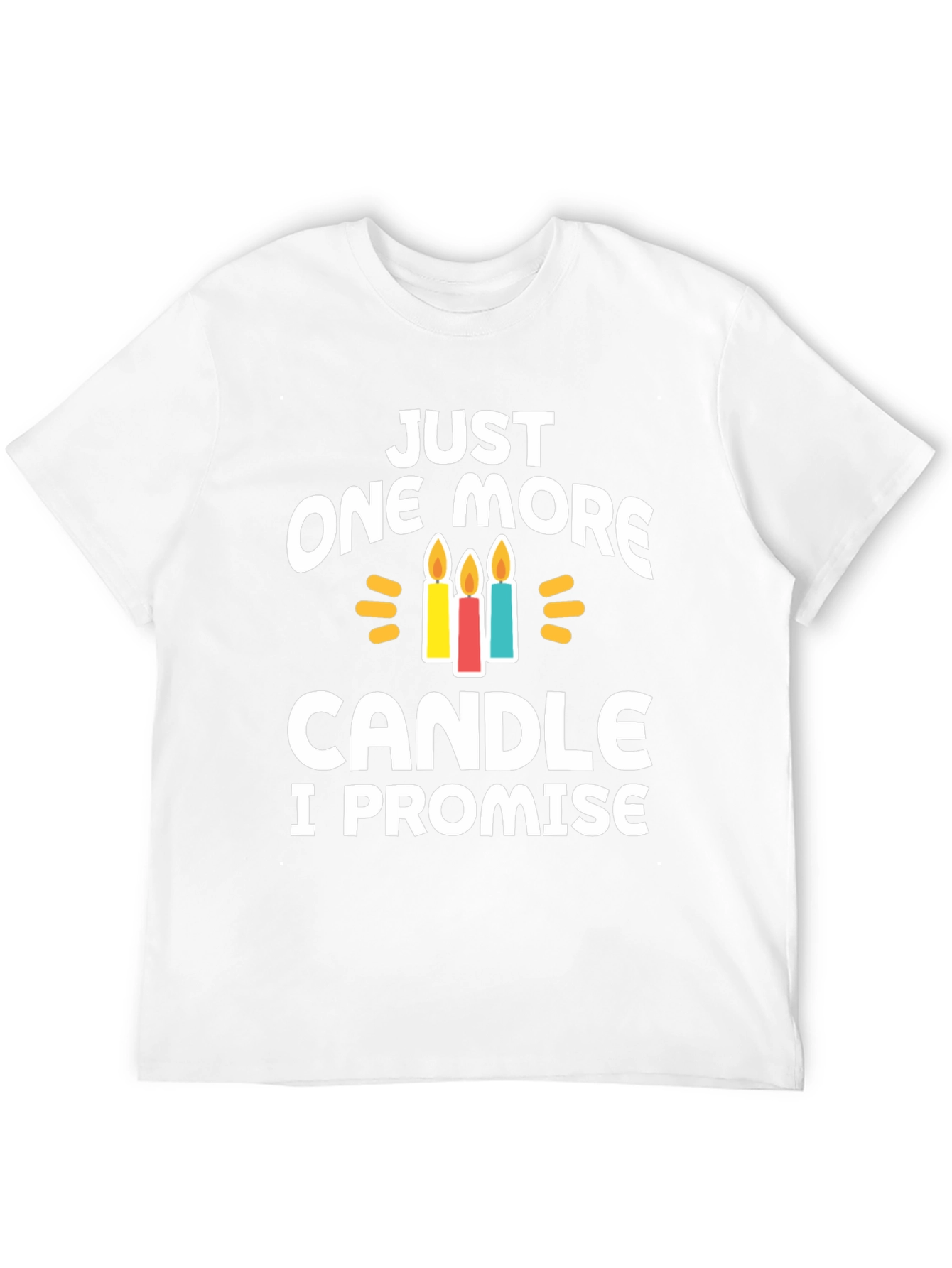 Black Just One More Candle T-Shirt Birthday view 12