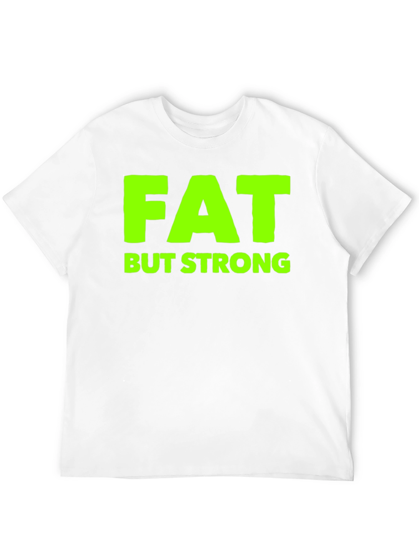 Black Fat But Strong Graphic Tee - Black view 12