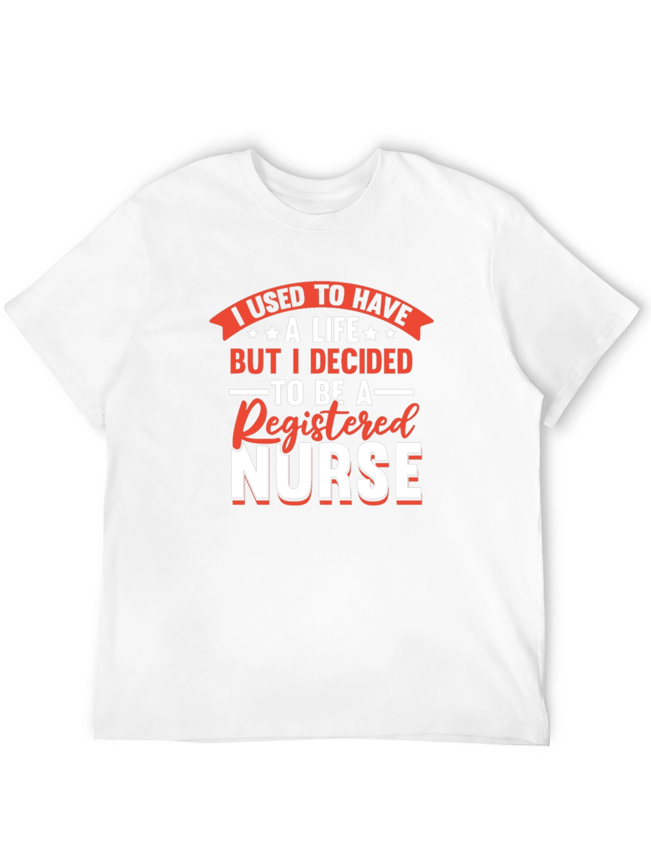 Black Registered Nurse T-Shirt - I Used to Have a Life view 12