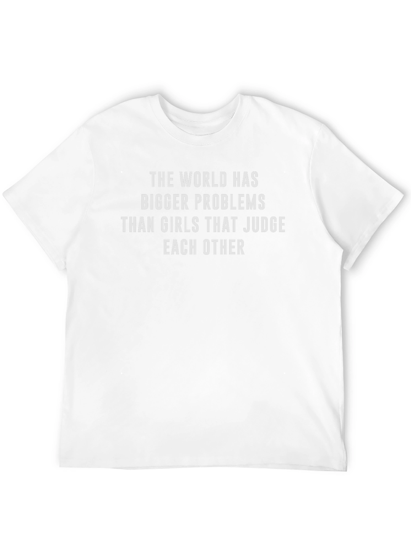 Black Statement Tee: Bigger Problems Than Judging Girls view 12