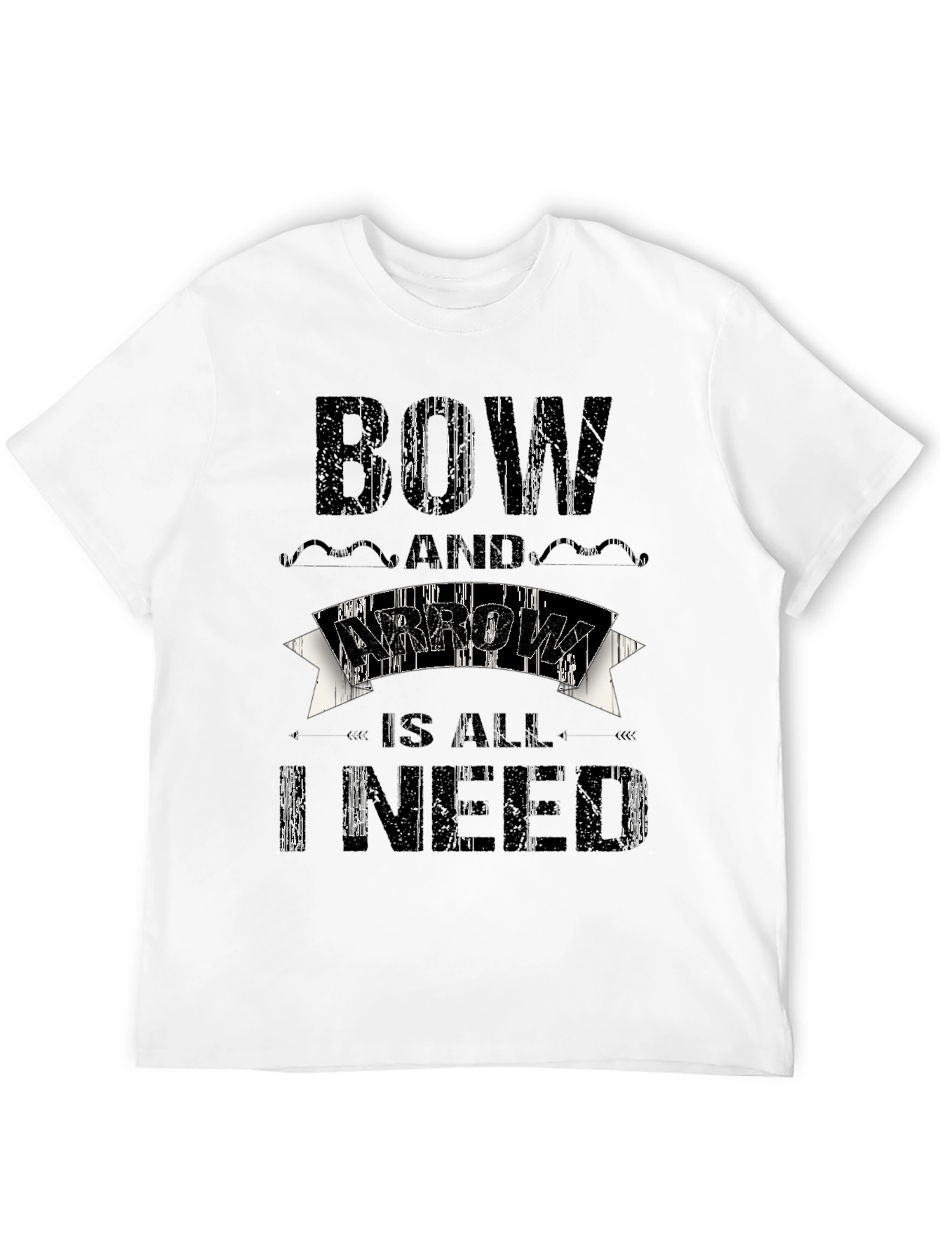 Black Bow and Arrow Graphic Tee - Archery T-Shirt view 12