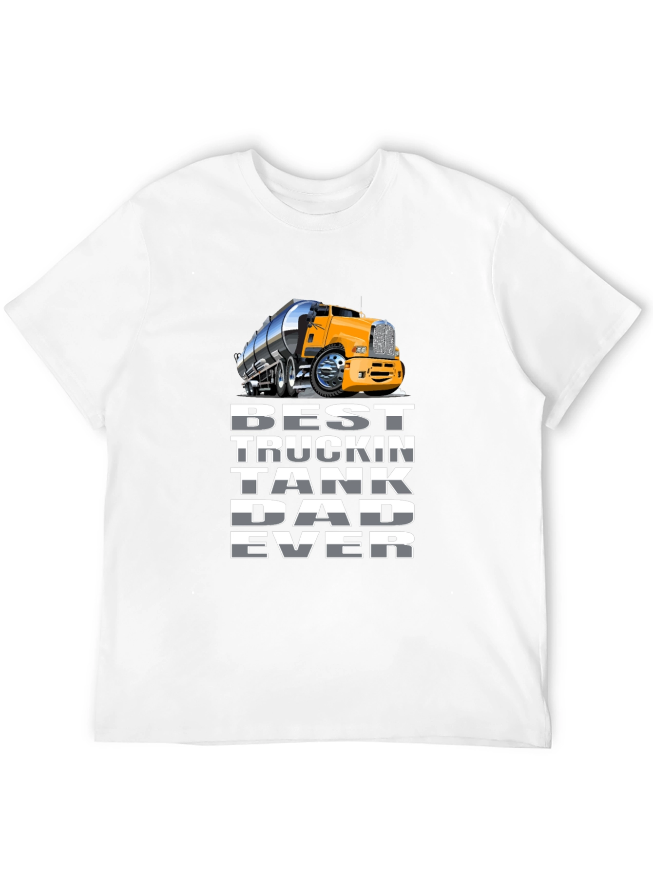 Black Best Truckin' Tank Dad Ever T-Shirt view 12