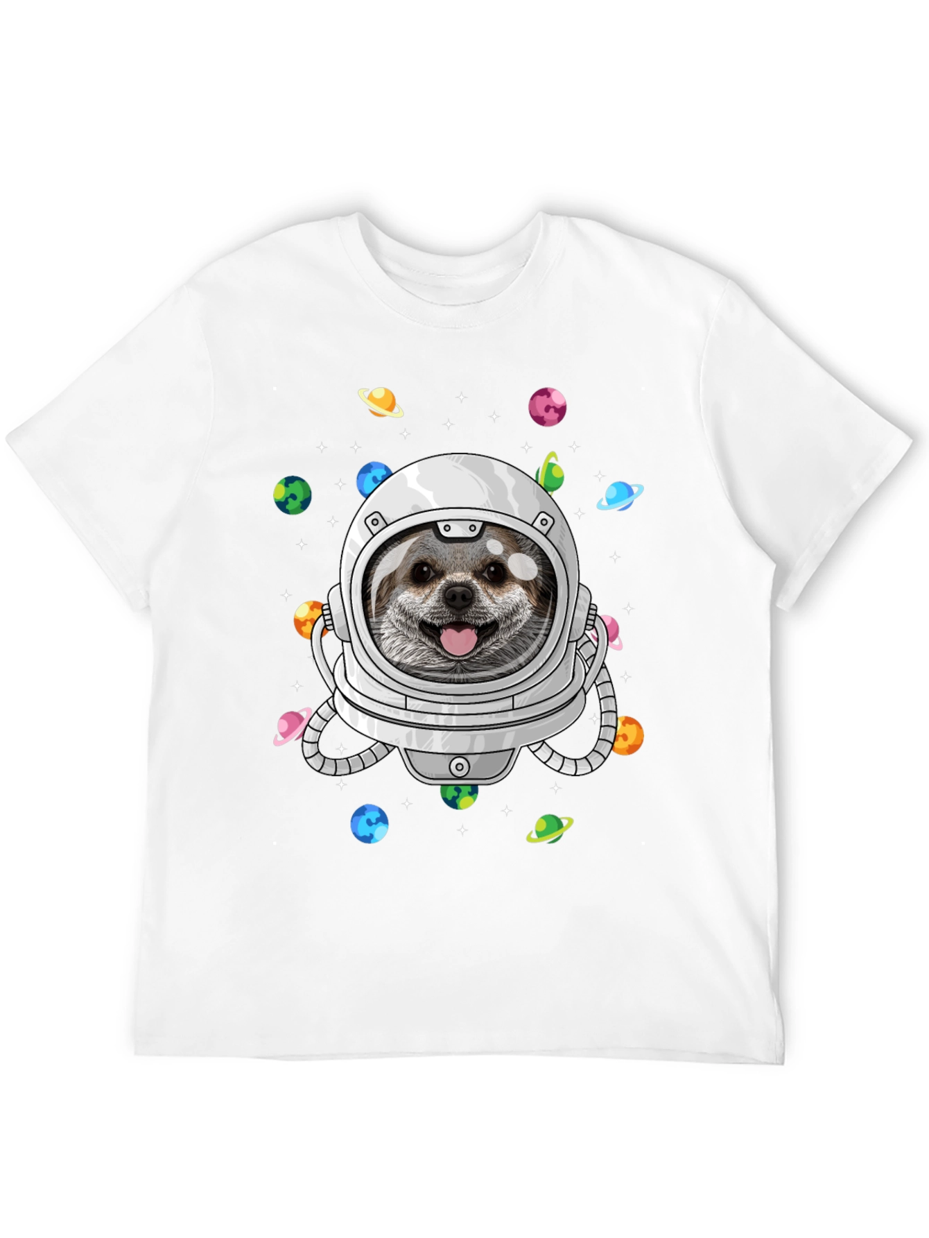 Black Dog Astronaut T-Shirt - Space Pup Tee view 12
