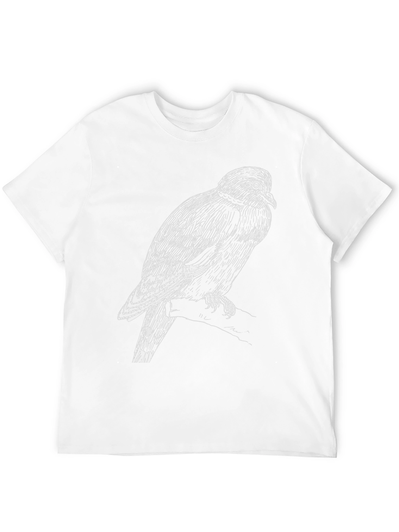 Black Black T-Shirt with Bird Graphic view 12