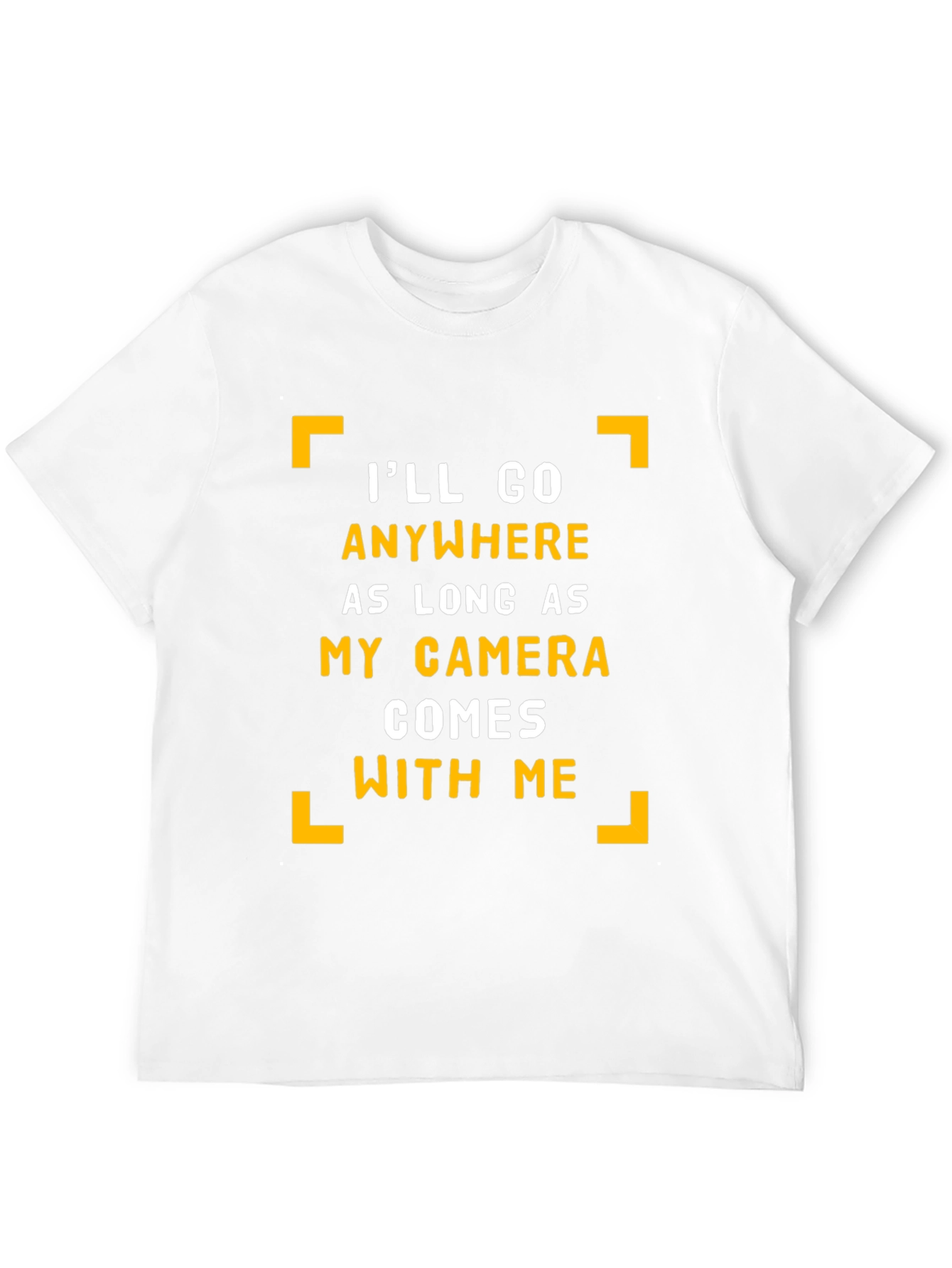 Black Camera Lover's Black T-Shirt - I'll Go Anywhere Graphic Tee view 12