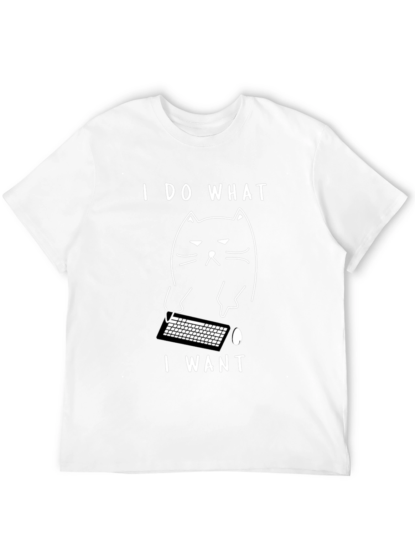 Black Funny Cat I Do What I Want Black T-Shirt view 12