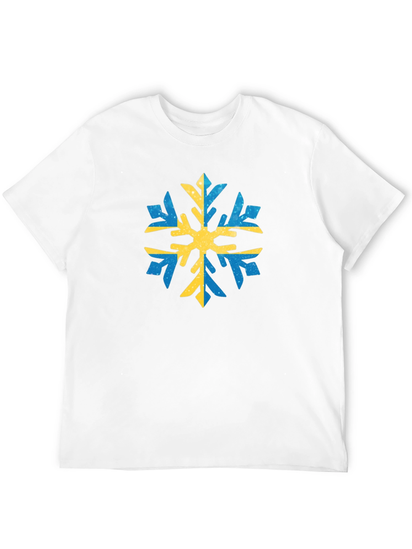 Black Swedish Snowflake Graphic Tee - Black Cotton view 12
