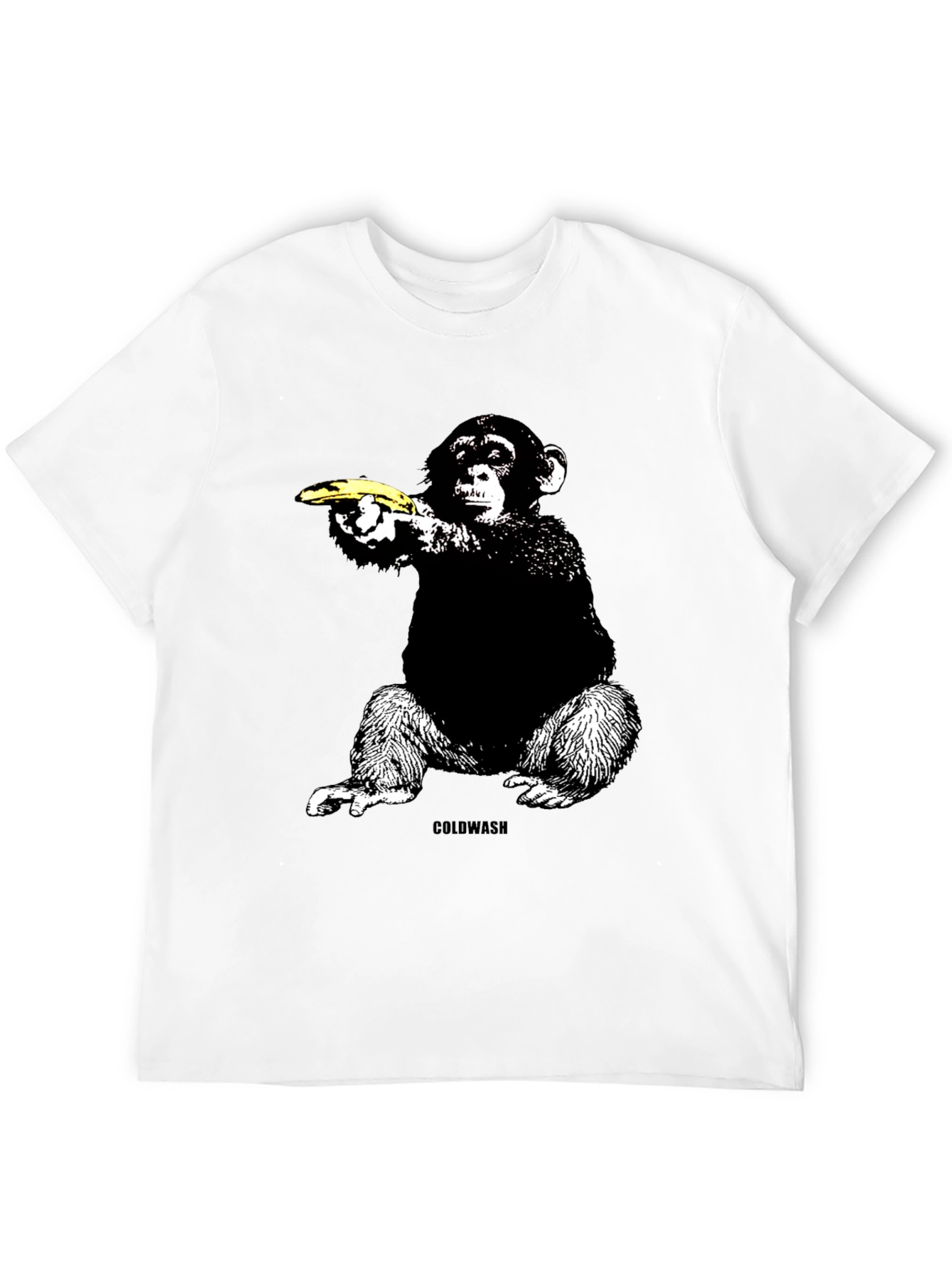 Black Banana Gun Monkey T-Shirt - Unique Graphic Tee view 12