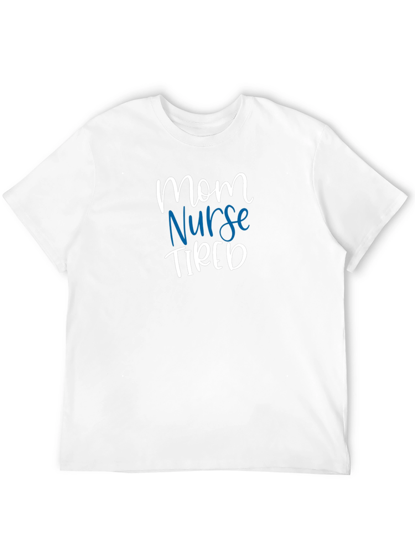 Black Mom Nurse Tired T-Shirt - Unisex Graphic Tee view 12
