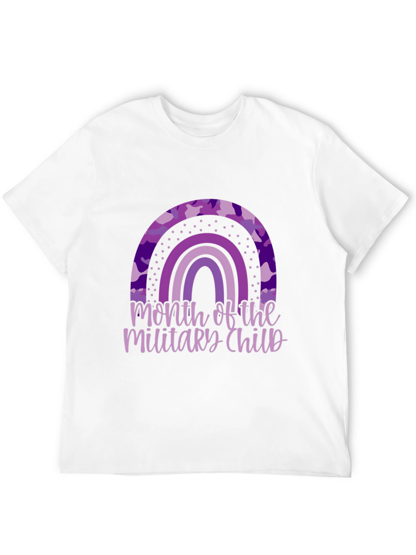 Military Child Month Rainbow T-Shirt - 12