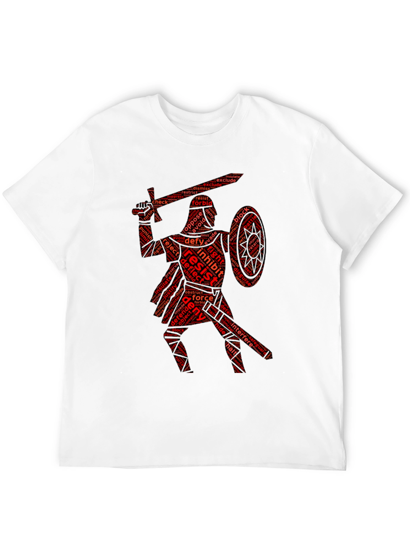 Black Resist Warrior Black T-Shirt view 12