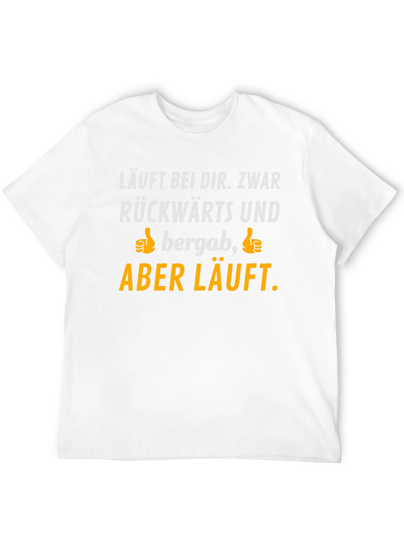 Black Funny German Saying T-Shirt - Läuft bei dir view 12