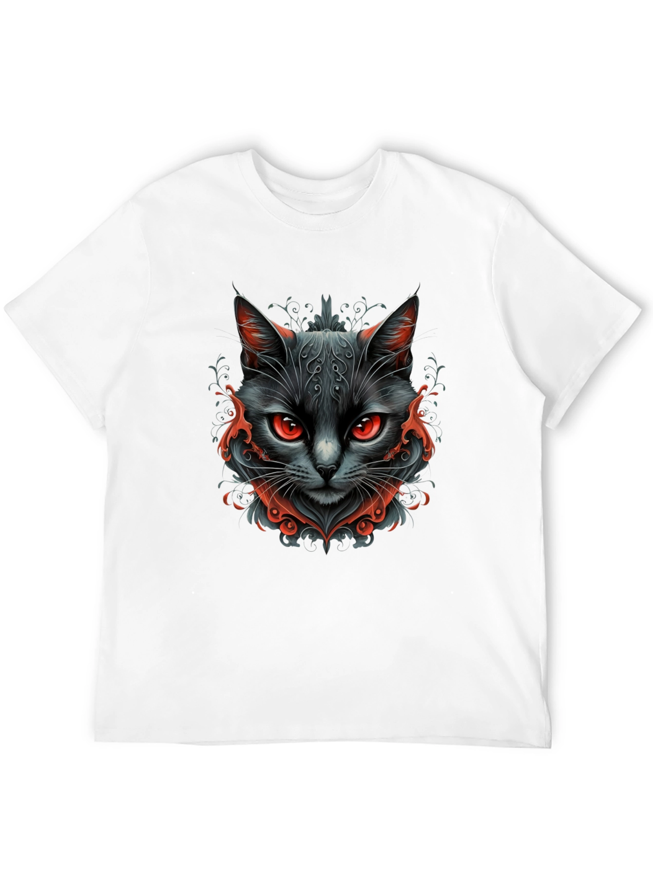 Black Black Cat Graphic Tee - Men's Stylish T-Shirt view 12