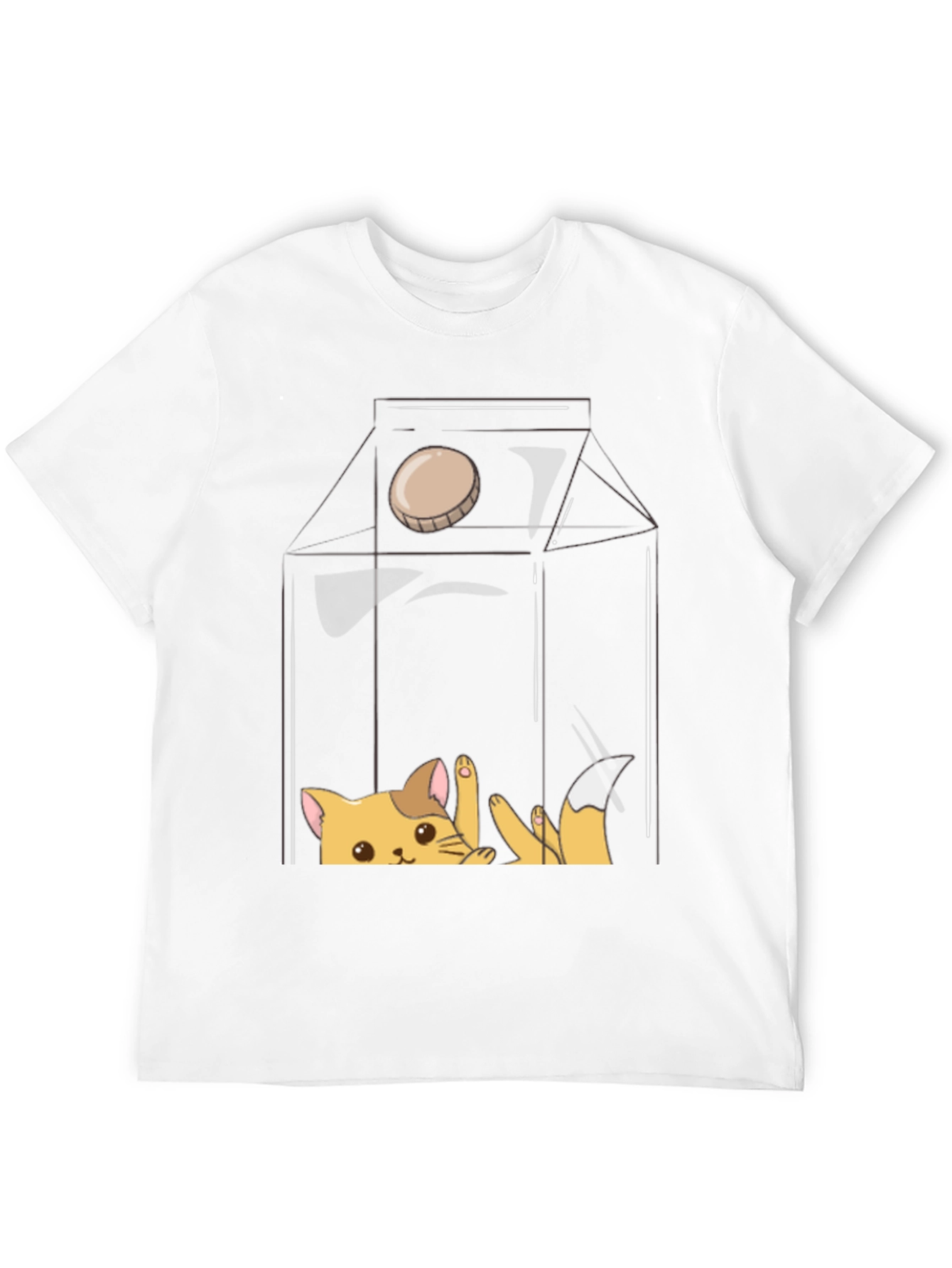 Black Cat Milk Carton Graphic Tee view 12