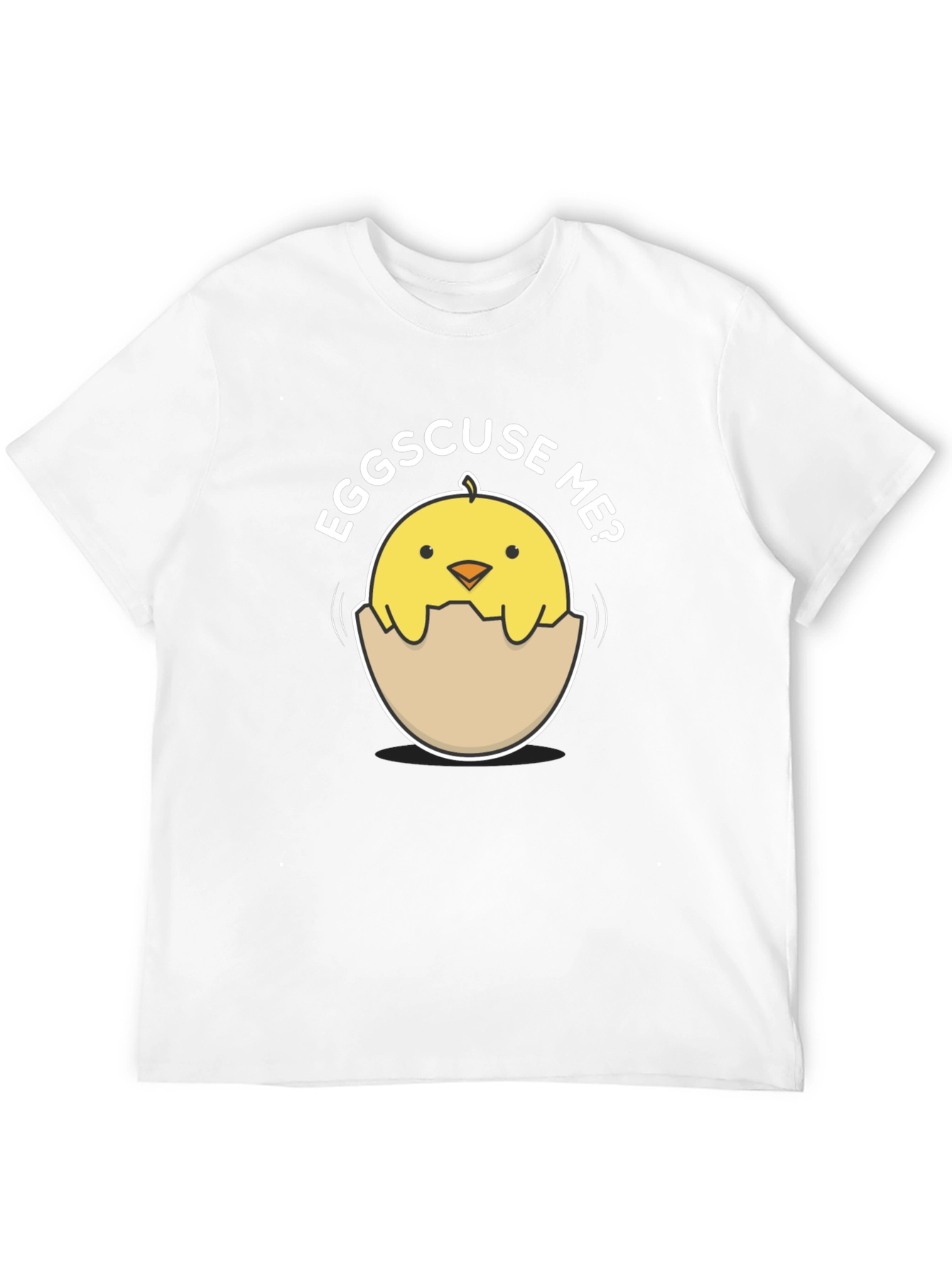 Black Funny Eggscuse Me Chick T-Shirt view 12