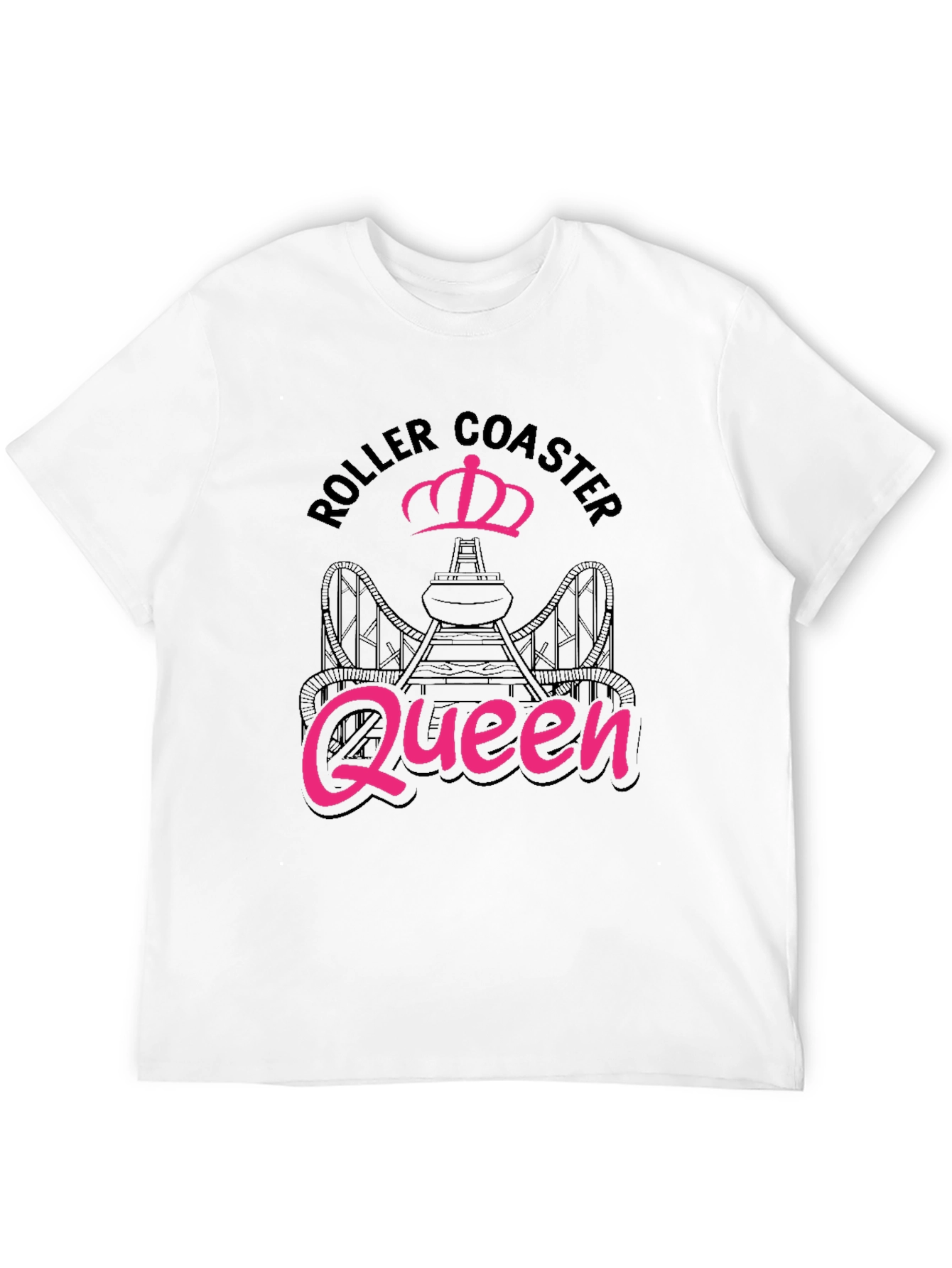 Black Roller Coaster Queen Black Tee view 12