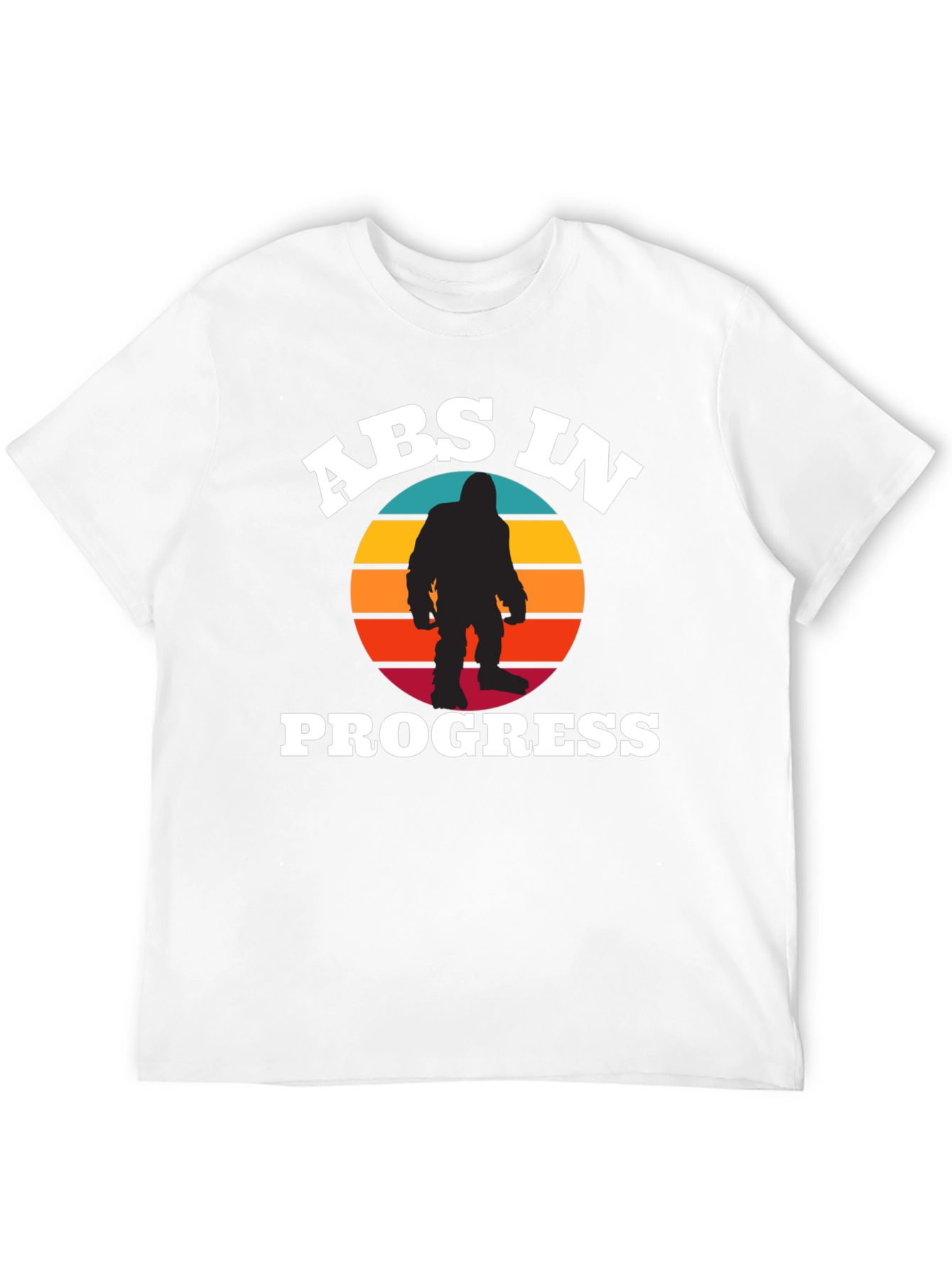 Black Abs In Progress Bigfoot Graphic Tee view 12