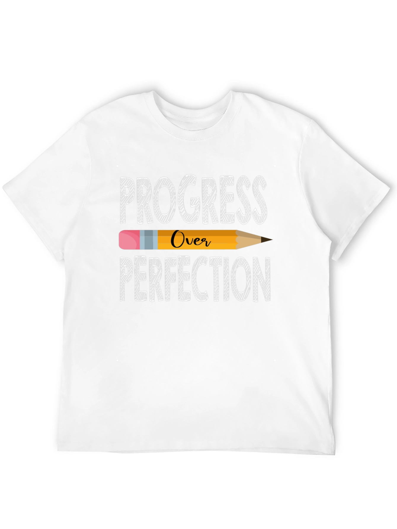 Black Progress Over Perfection T-Shirt - Motivational Teacher Tee view 12