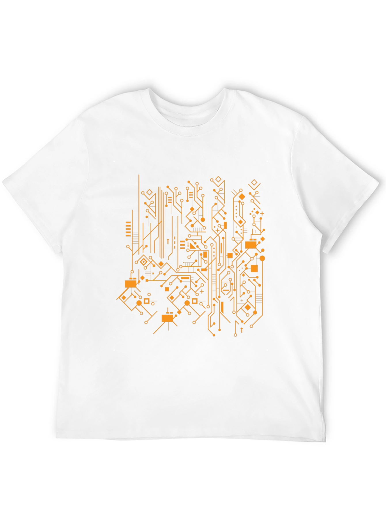 Black Tech Circuit Board Graphic Tee - Modern Style view 12