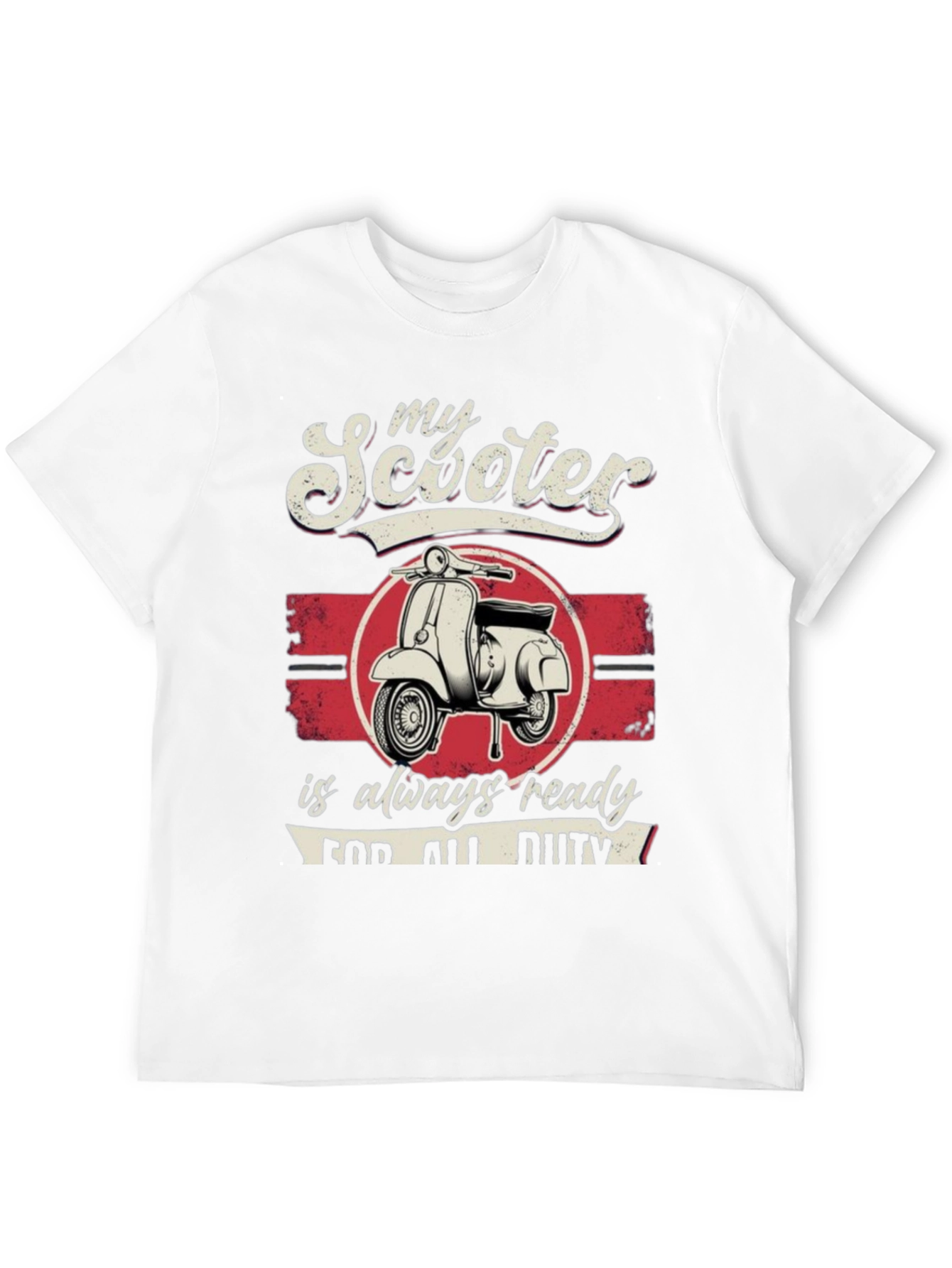 Black My Scooter is Always Ready T-Shirt view 12