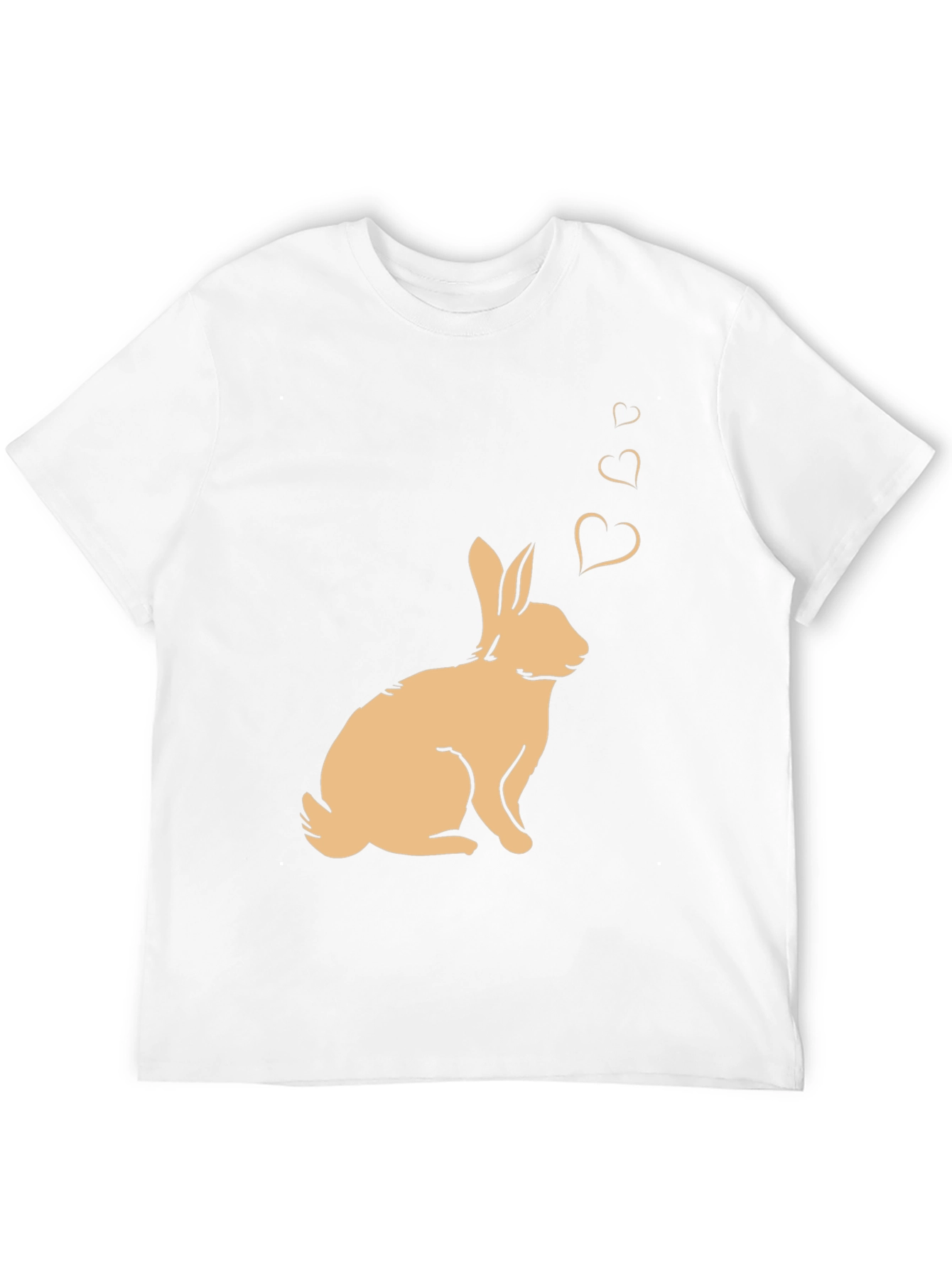 Black Rabbit Love Heart T-Shirt - Black view 12