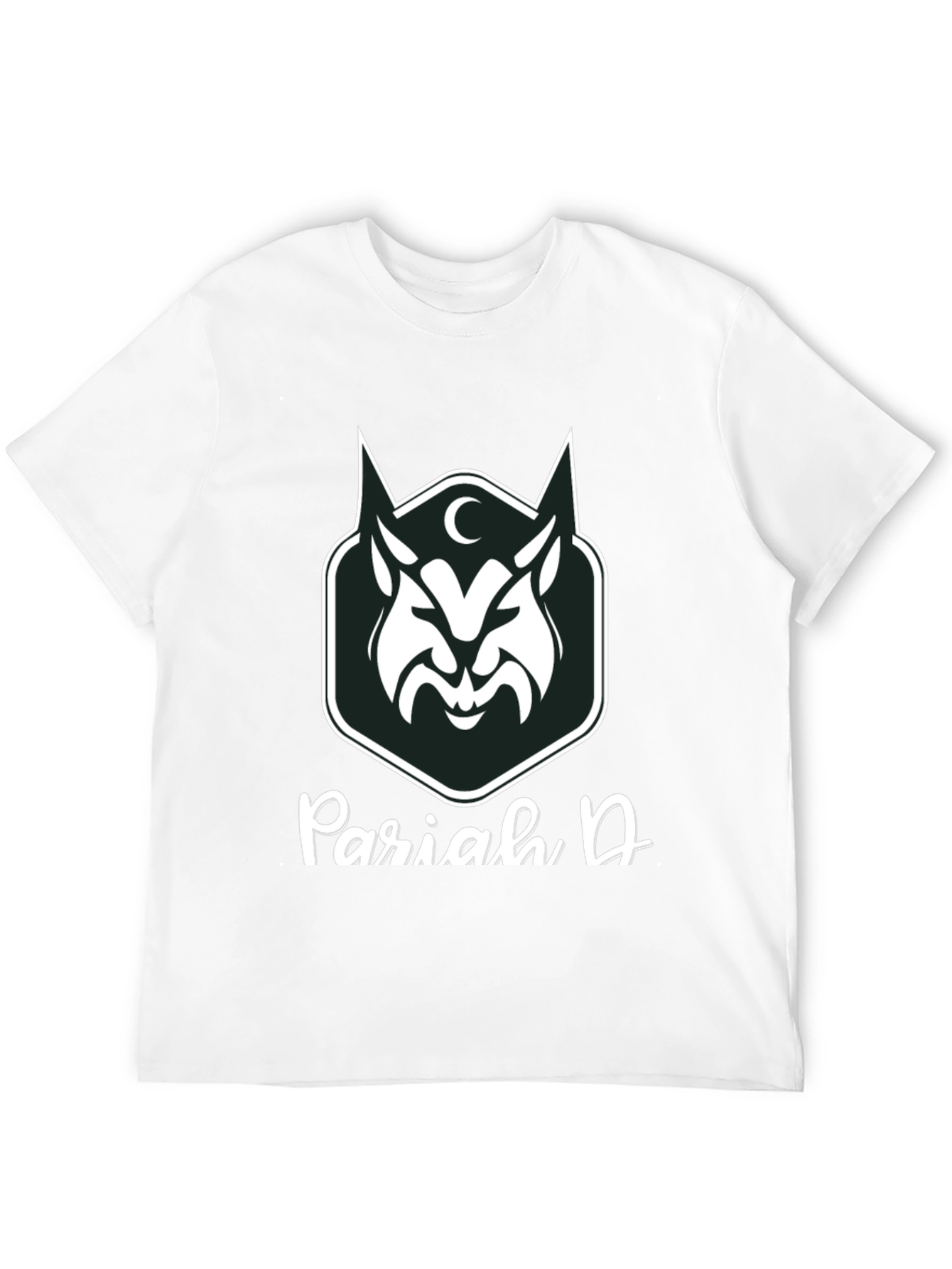 Black Pariah D Graphic Tee - Dark Wolf Design view 12