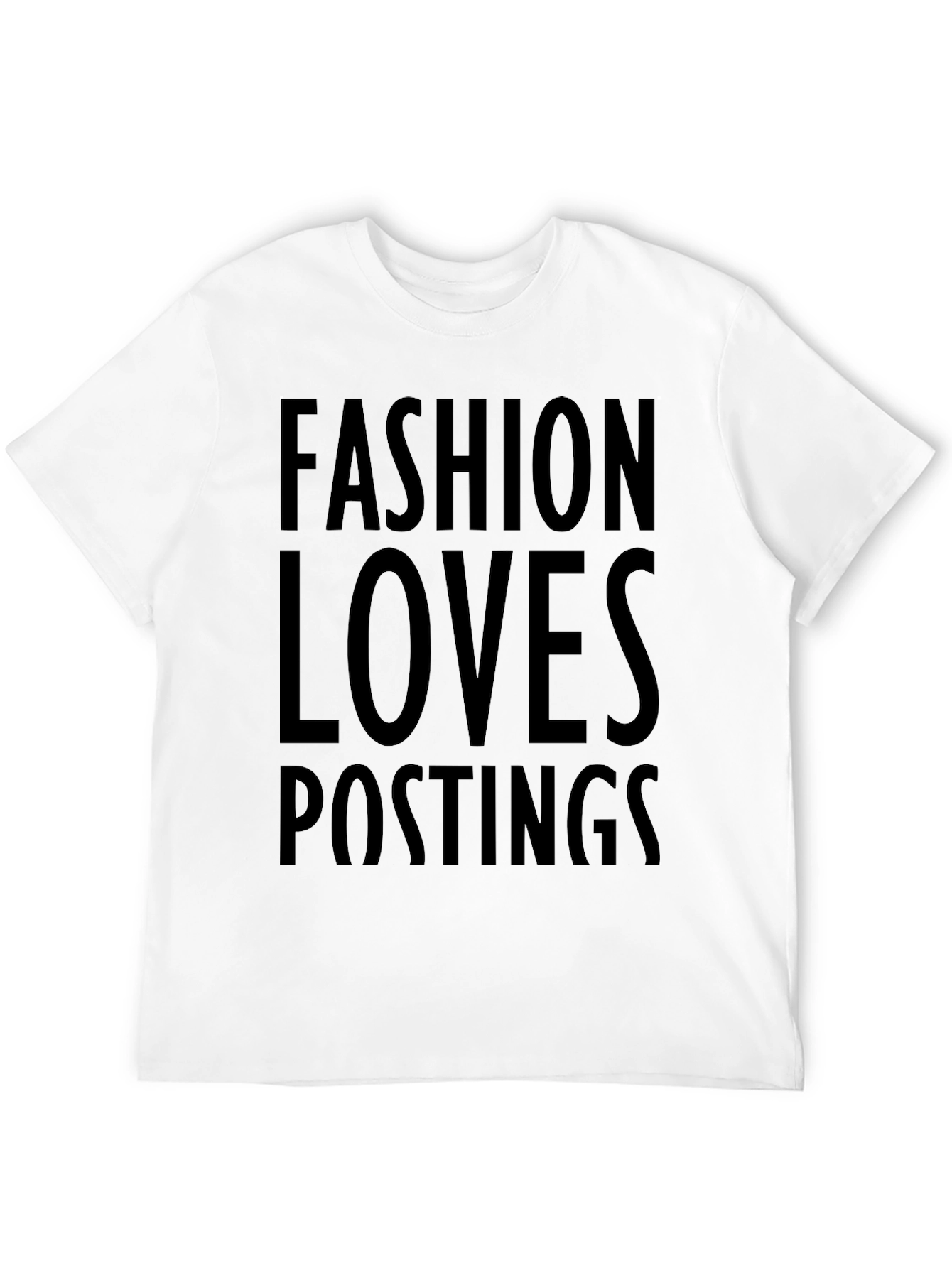 Black Fashion Loves Postings Graphic Tee - Mens Black T-Shirt view 12