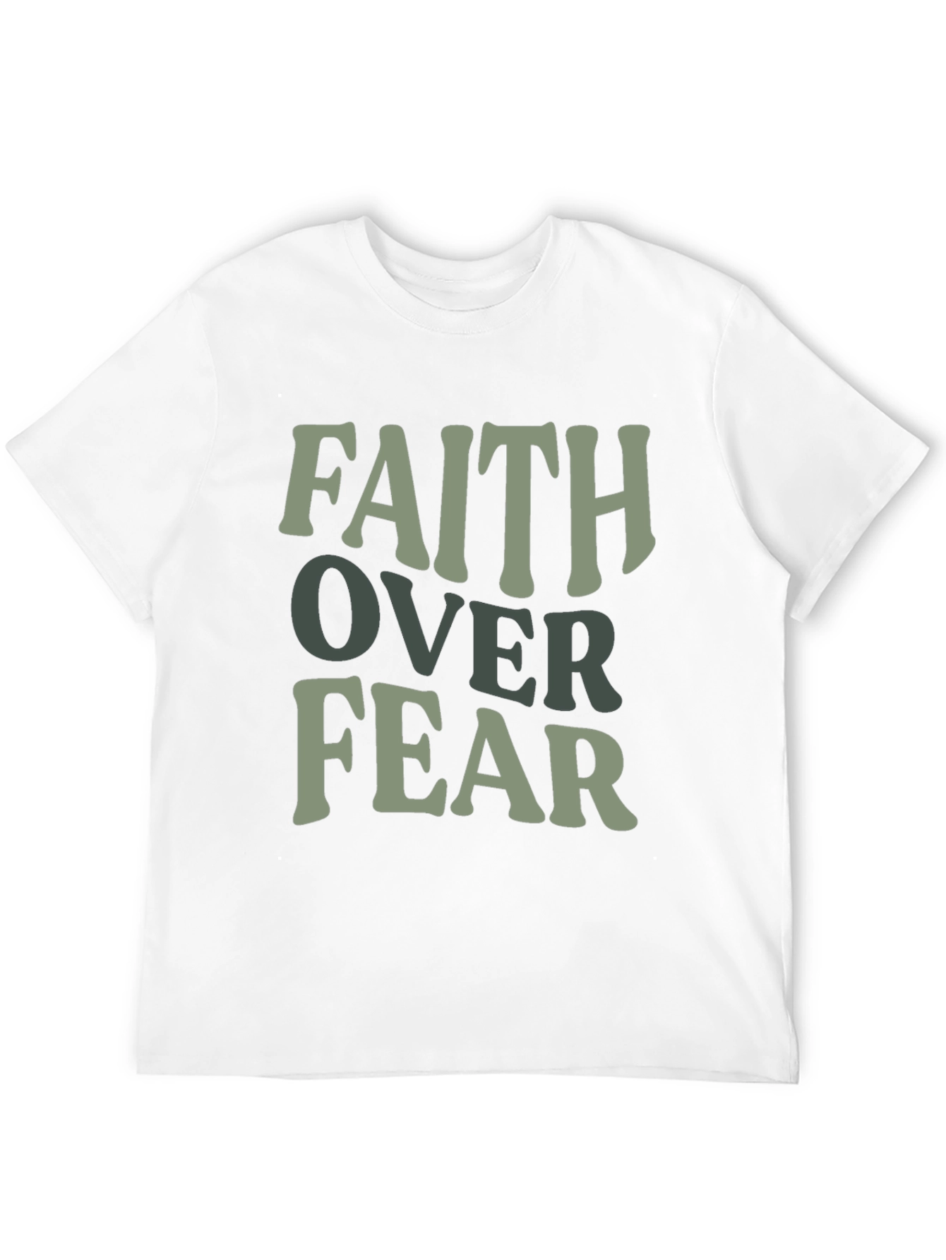 Black Faith Over Fear Graphic T-Shirt - Men's Black Tee view 12
