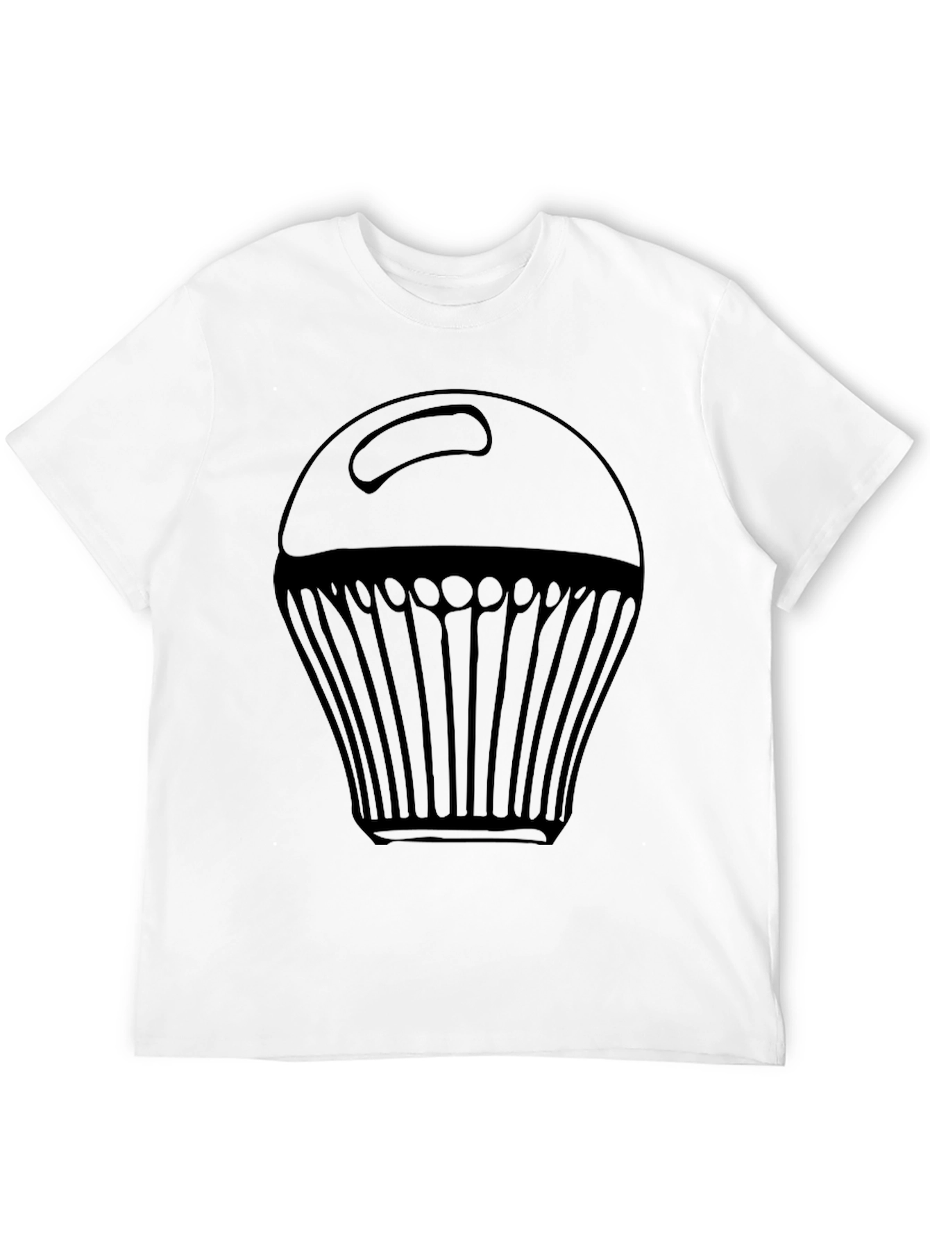Black Cupcake Graphic Tee - Black Casual Shirt view 12