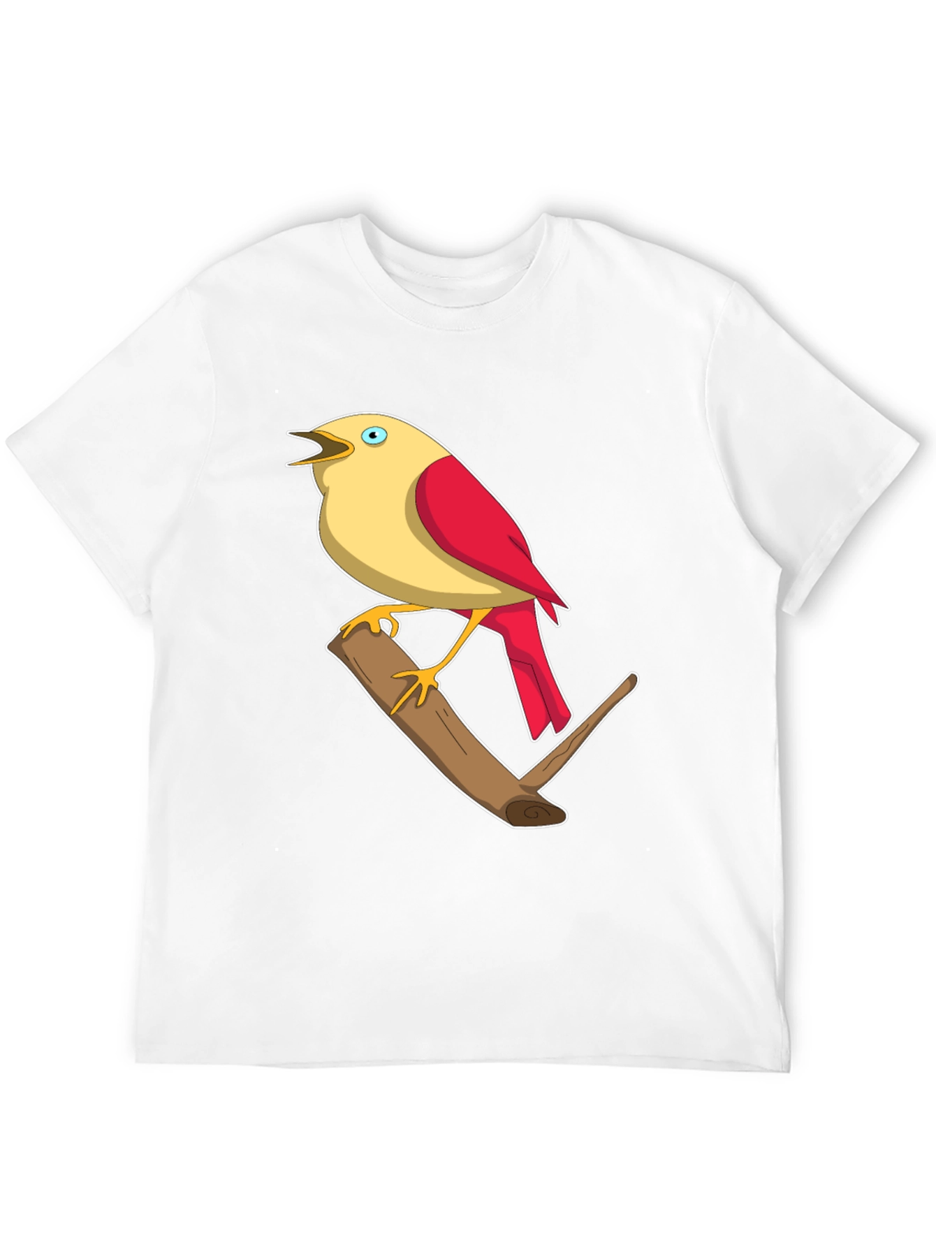 Black Bird on Branch Graphic T-Shirt view 12