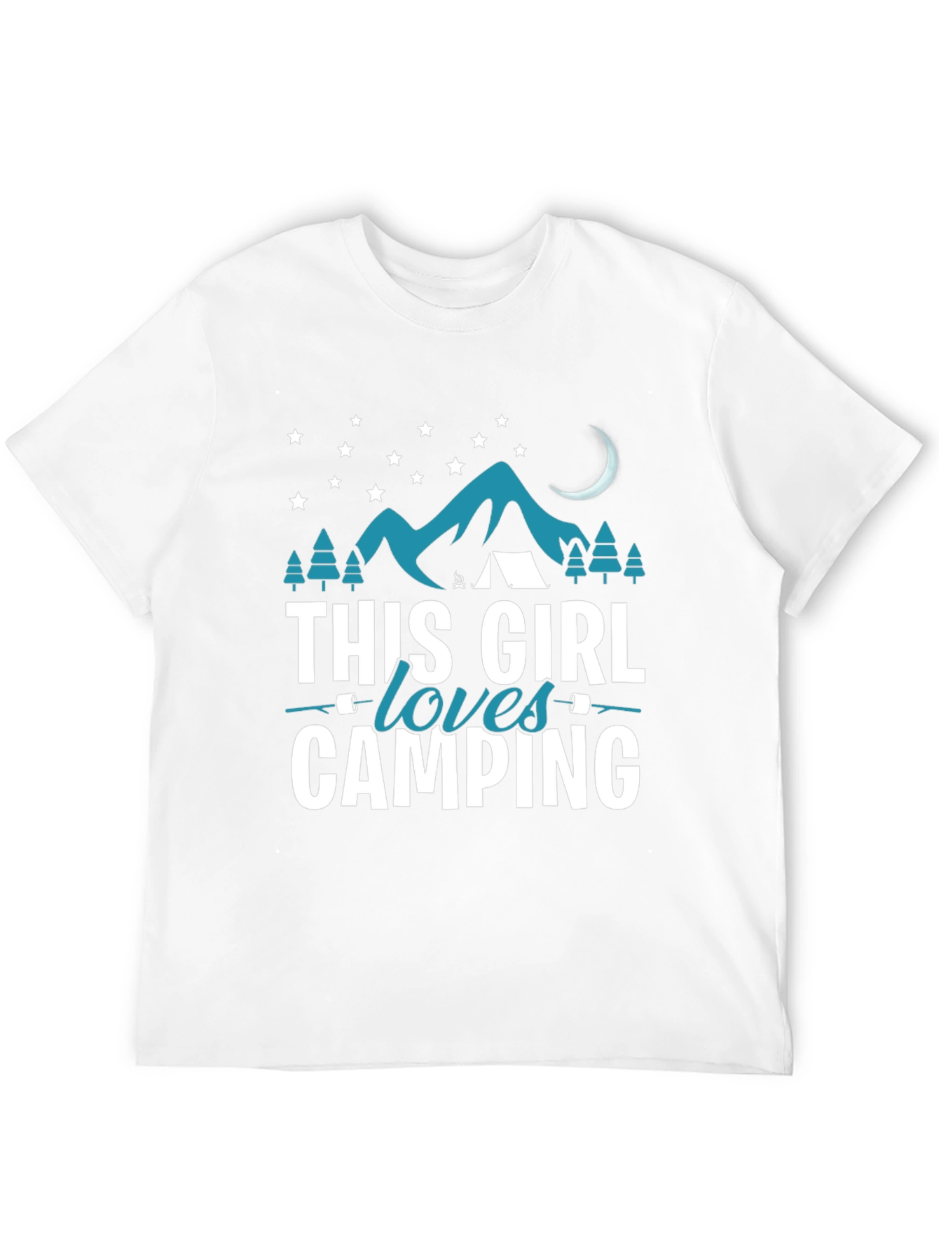 Black This Girl Loves Camping T-Shirt view 12