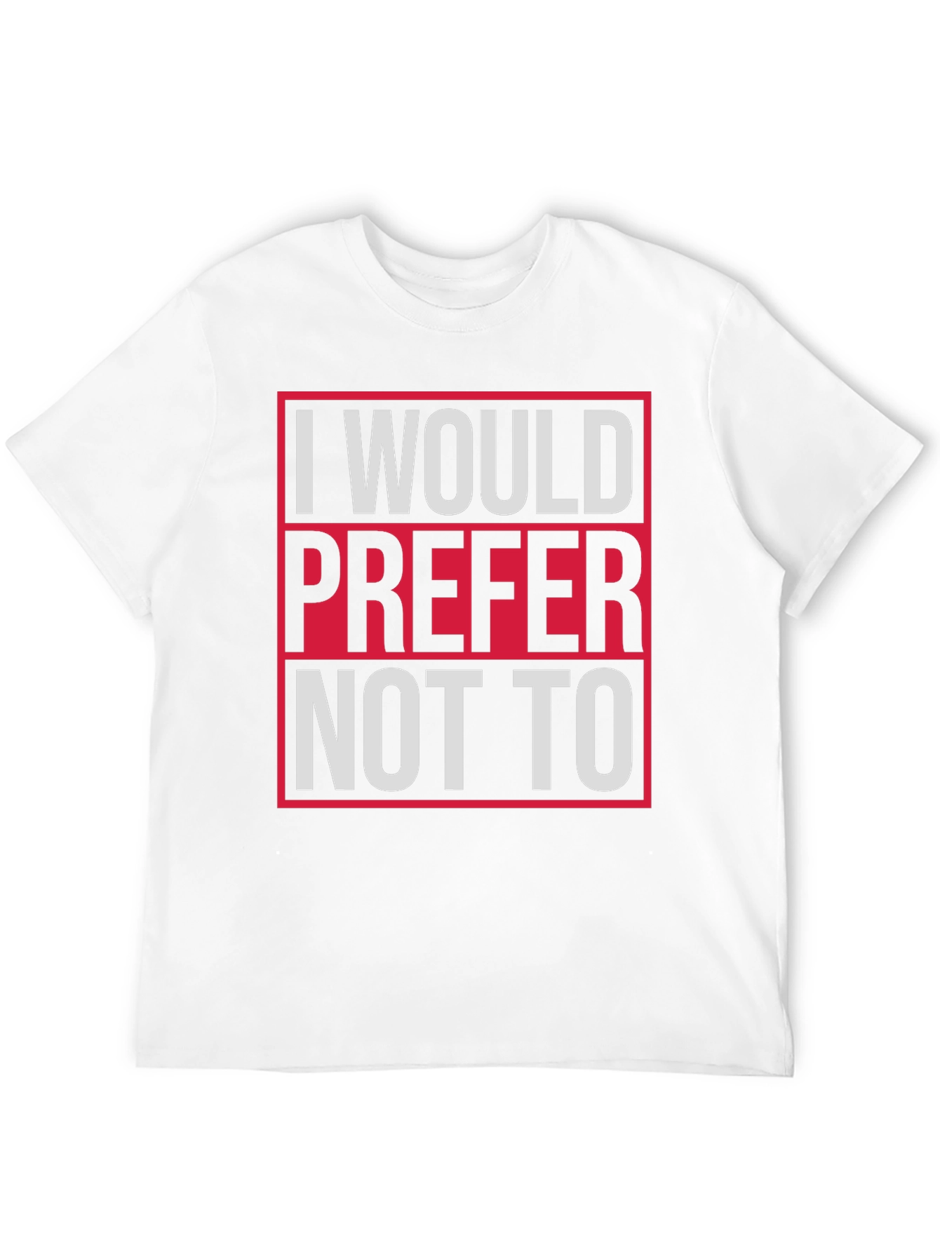 Black I Would Prefer Not To Graphic Tee view 12