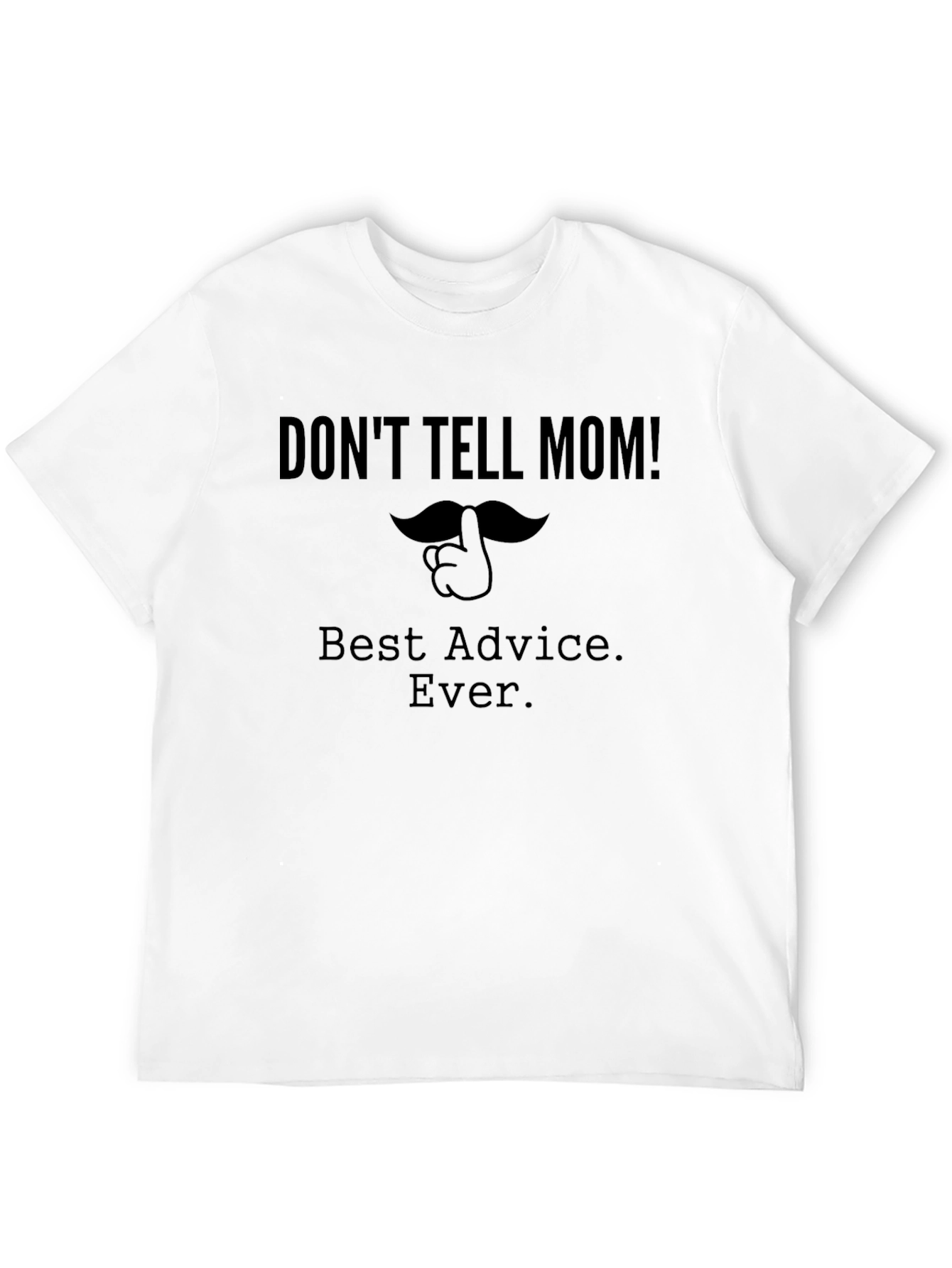 Black Don't Tell Mom Black Graphic Tee view 12