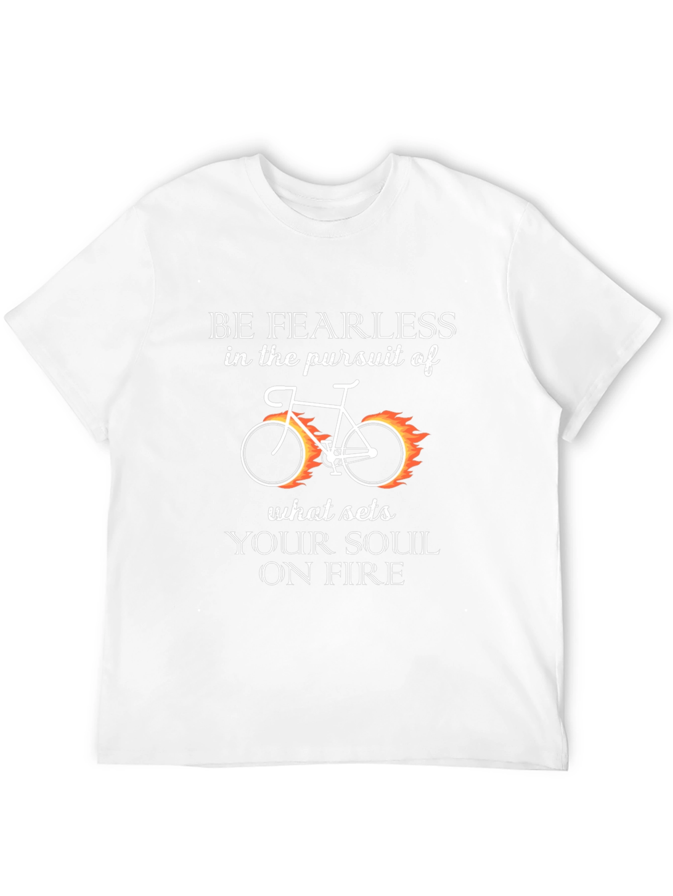 Black Fearless Soul T-Shirt - Cycling Design view 12