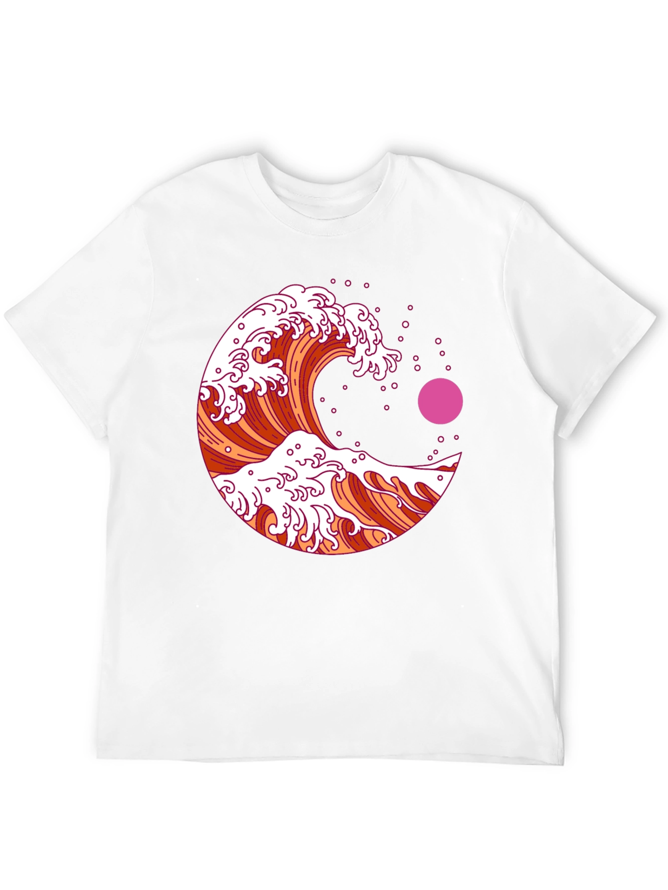 Black Great Wave Graphic Tee - Black view 12