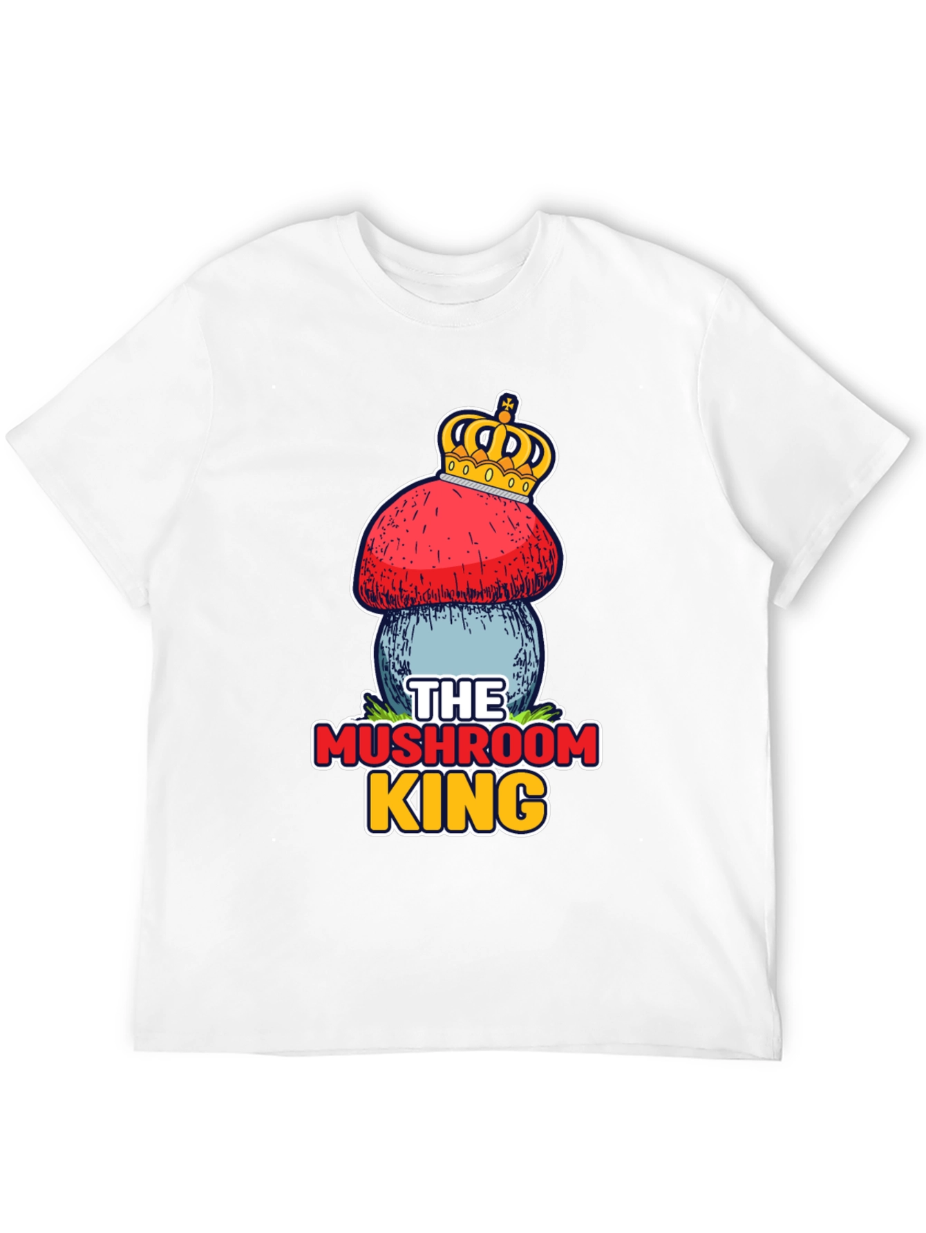 Black Mushroom King T-Shirt - Unique Graphic Tee view 12