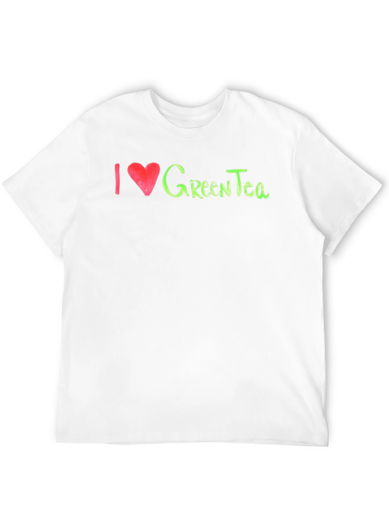 Black I Love Green Tea T-Shirt - Soft Cotton Blend view 12