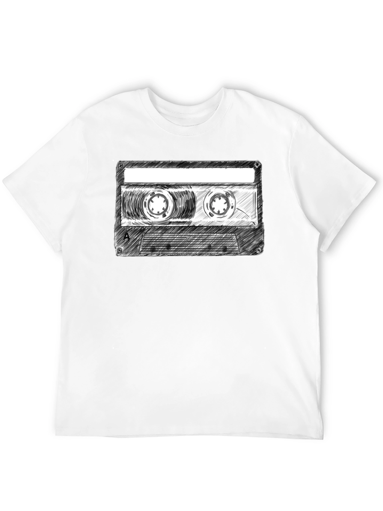Black Retro Cassette Tape Graphic T-Shirt - Classic Music Tee view 12