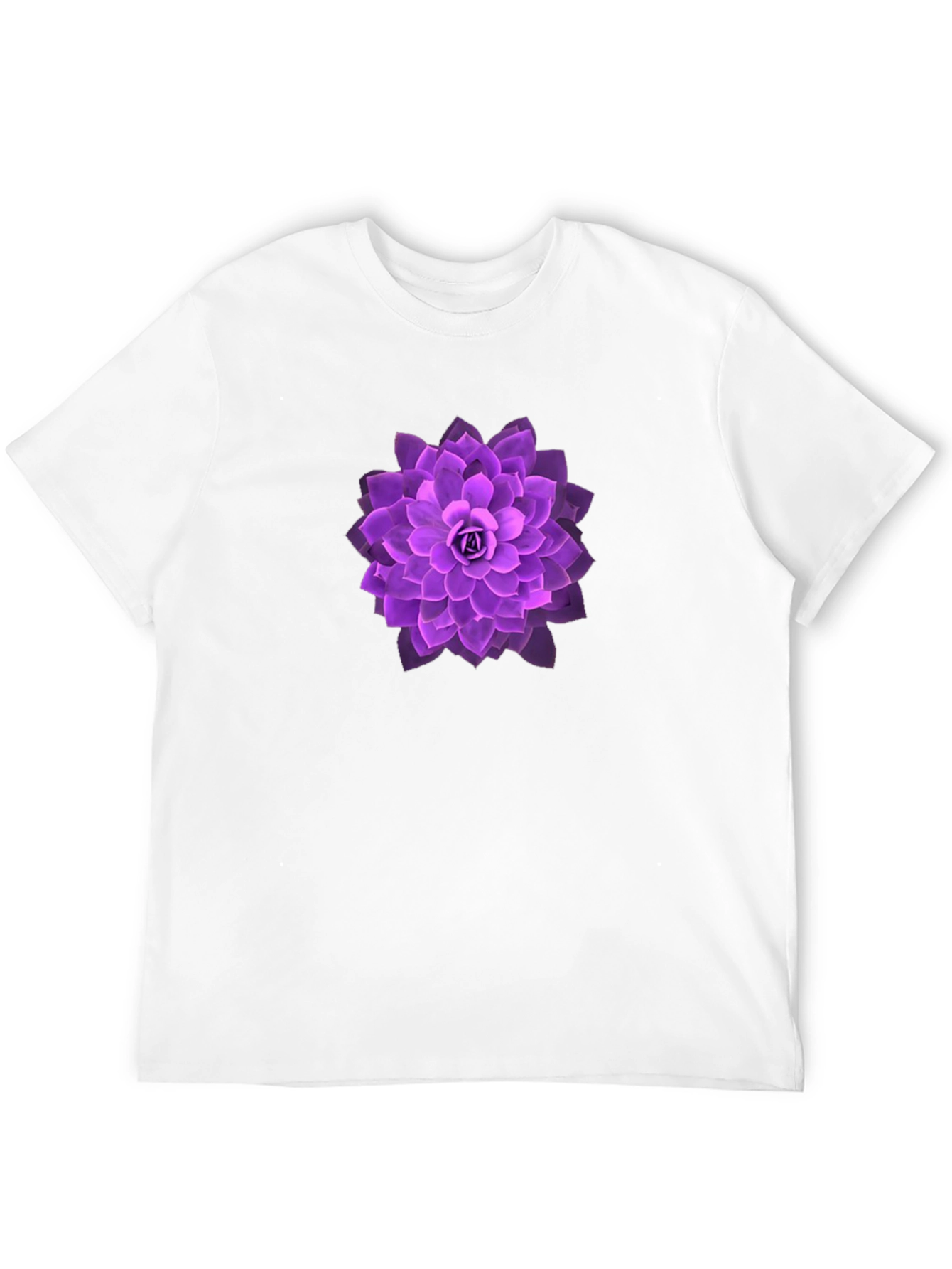 Black Purple Lotus Graphic Tee - Soft & Stylish view 12