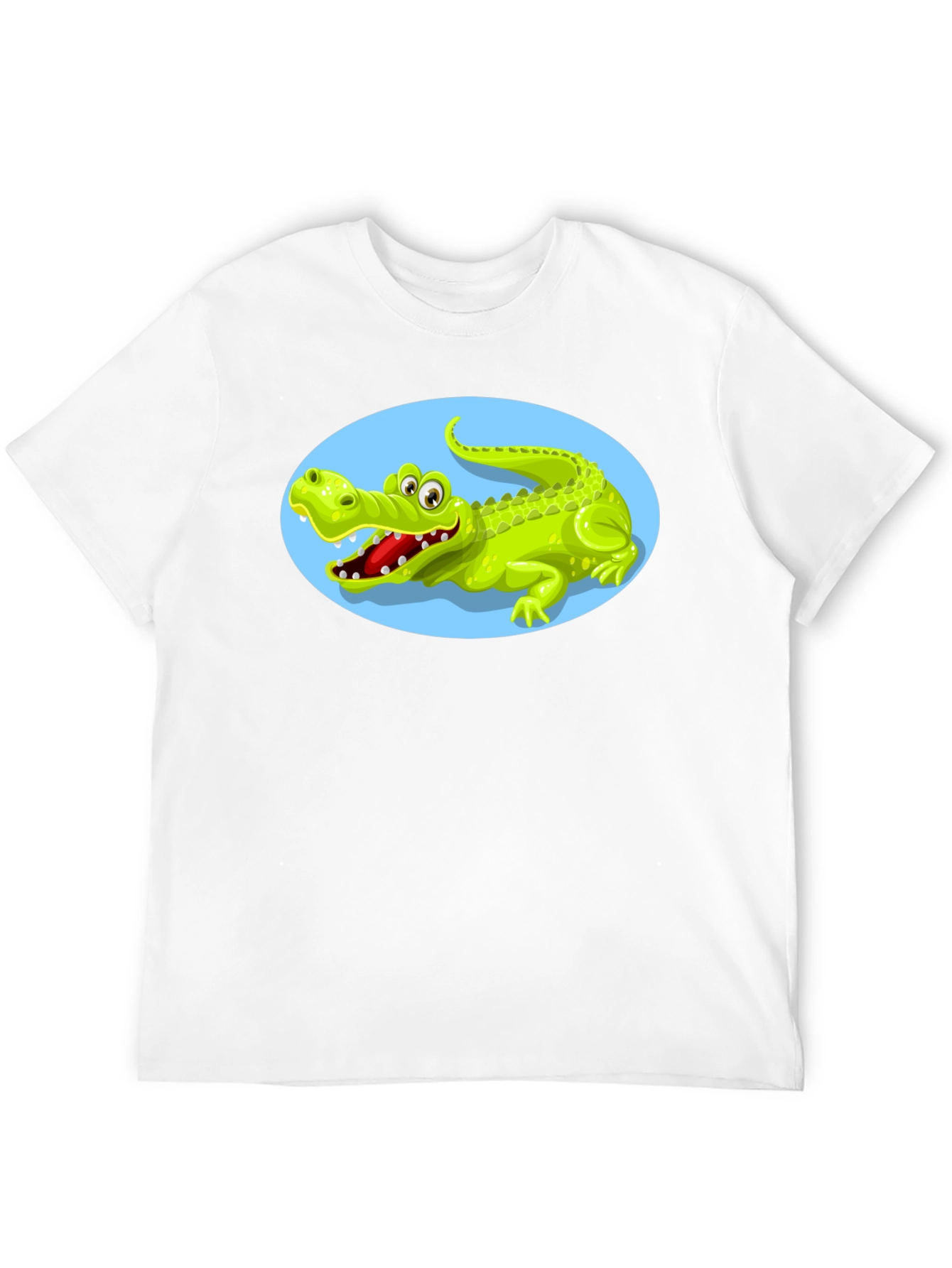 Black Cartoon Alligator Graphic Tee view 12