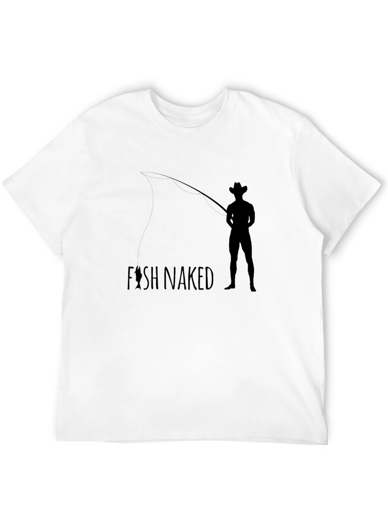 Black Fish Naked T-Shirt - Black Graphic Tee view 12