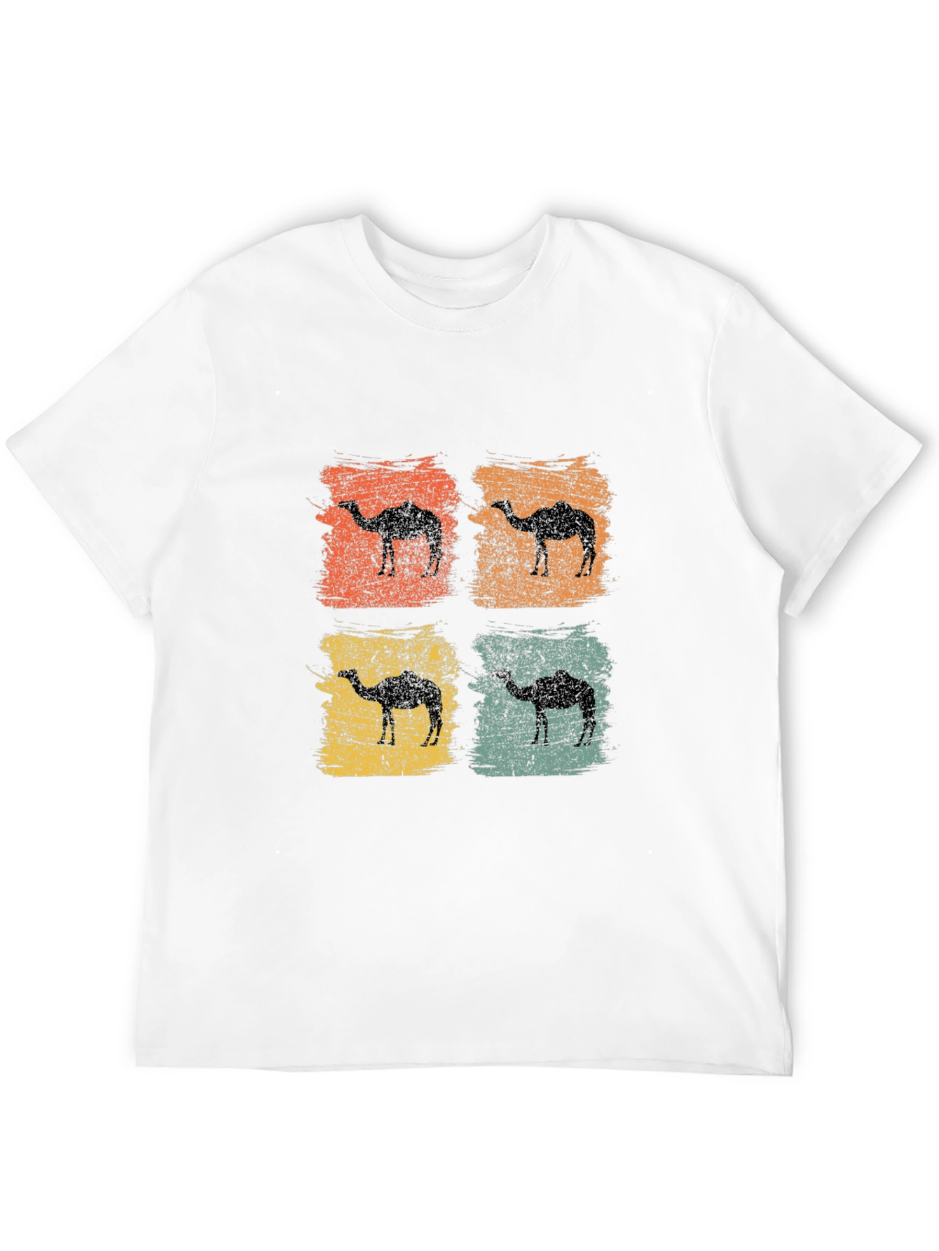 Black Retro Camel Silhouette T-Shirt view 12