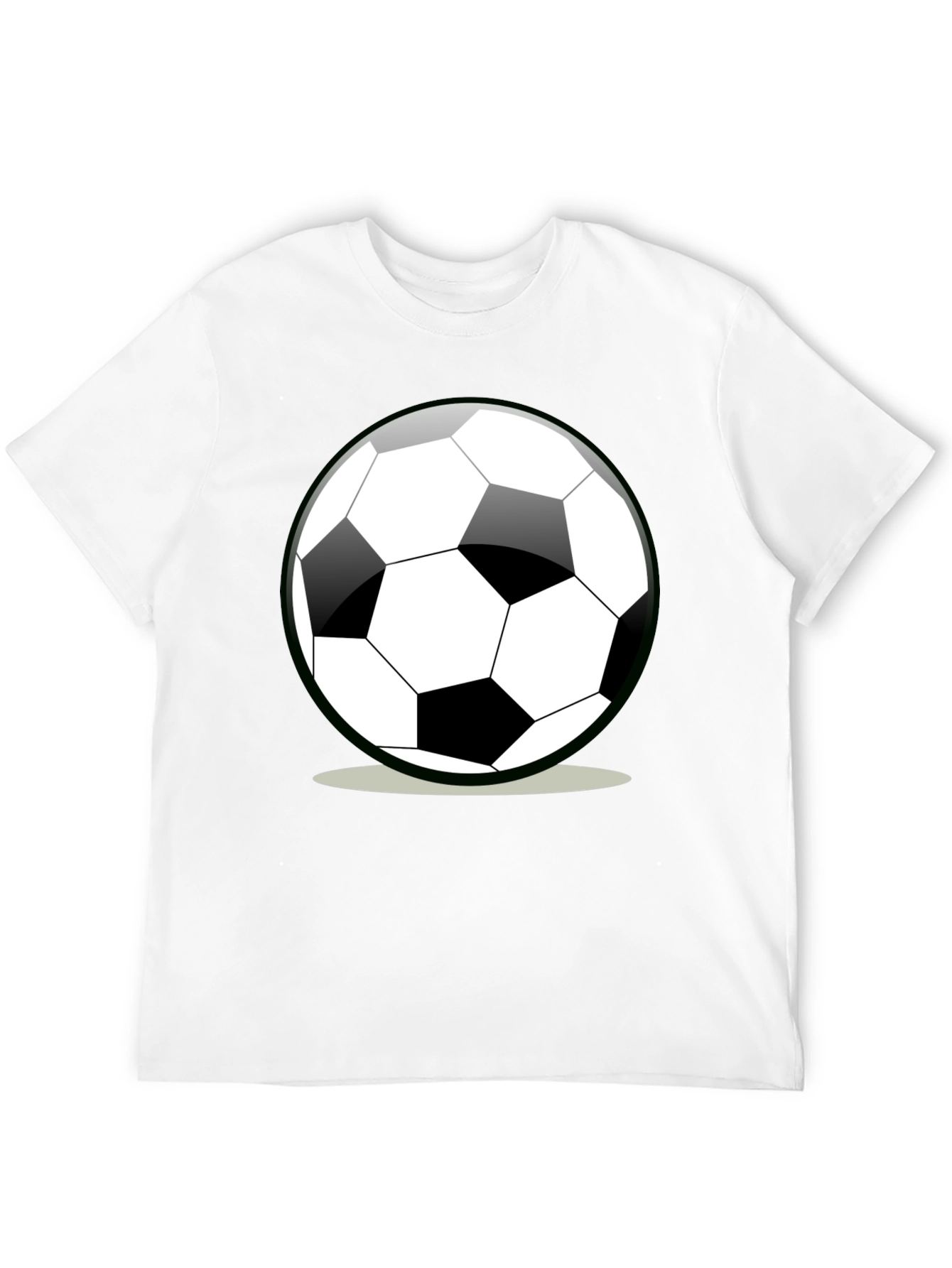 Black Soccer Ball Graphic T-Shirt - Black view 12