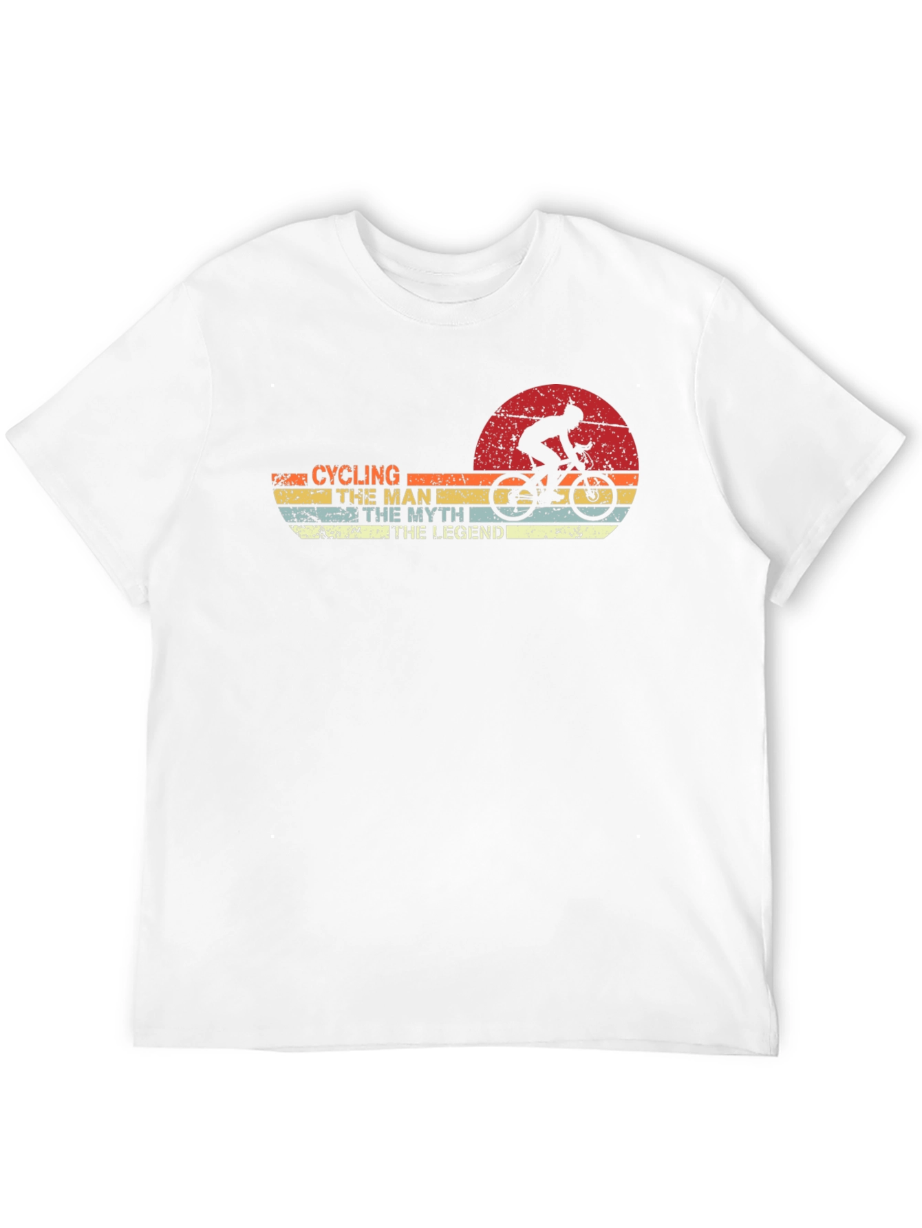 Black Cycling Man Myth Legend T-Shirt view 12