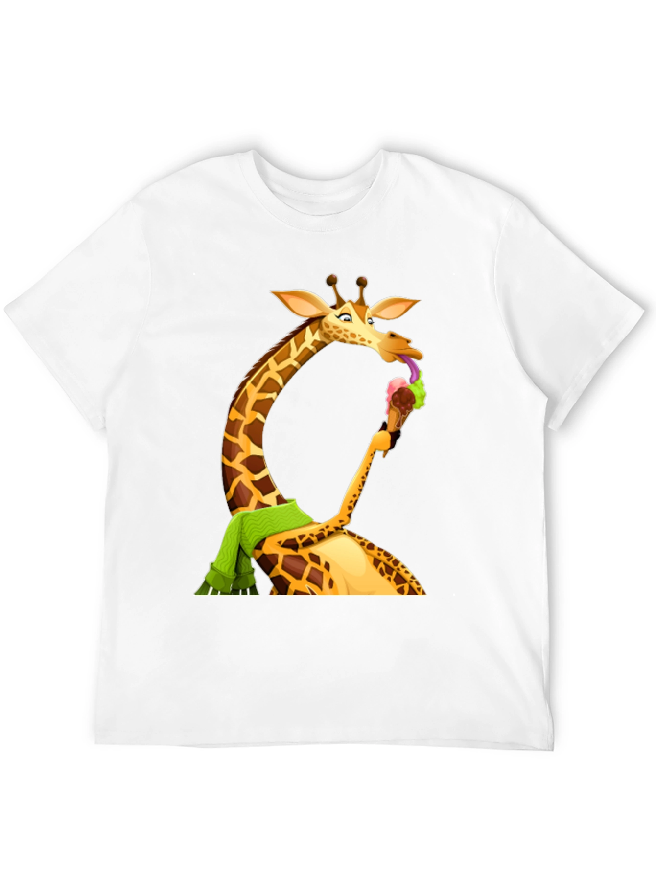 Black Giraffe Ice Cream T-Shirt - Fun Novelty Tee view 12