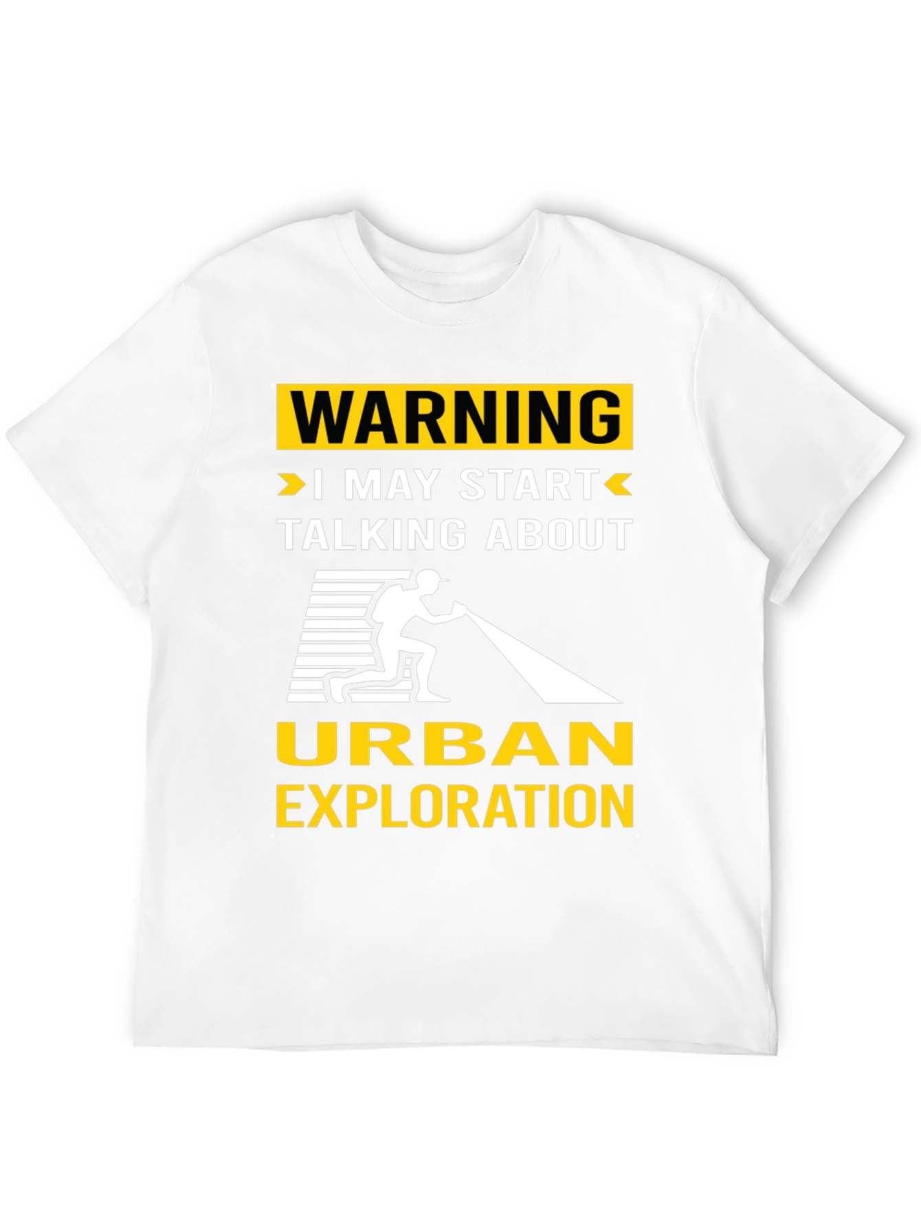 Black Urban Exploration T-Shirt: Warning I May Start Talking view 12