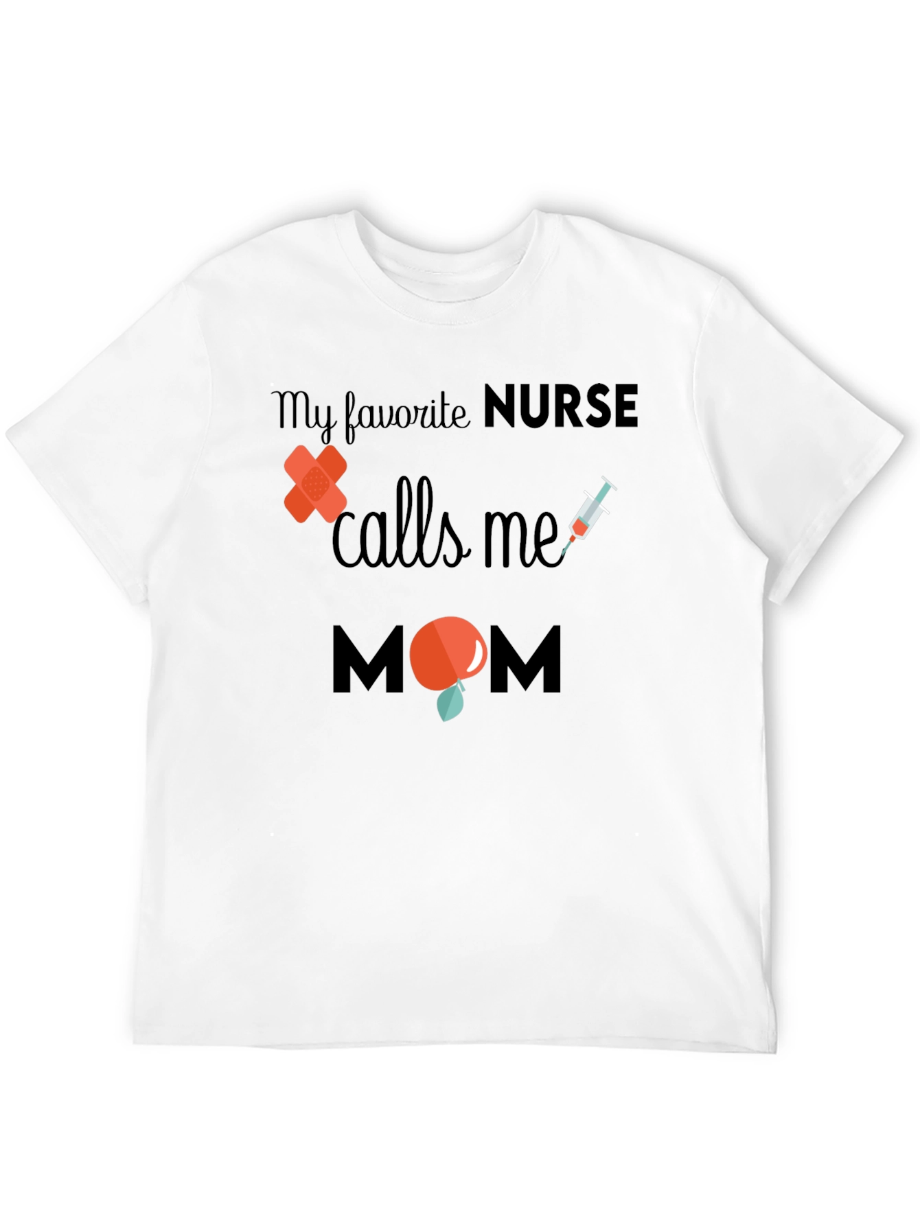 Black Nurse Mom T-Shirt - Favorite Nurse Gift view 12
