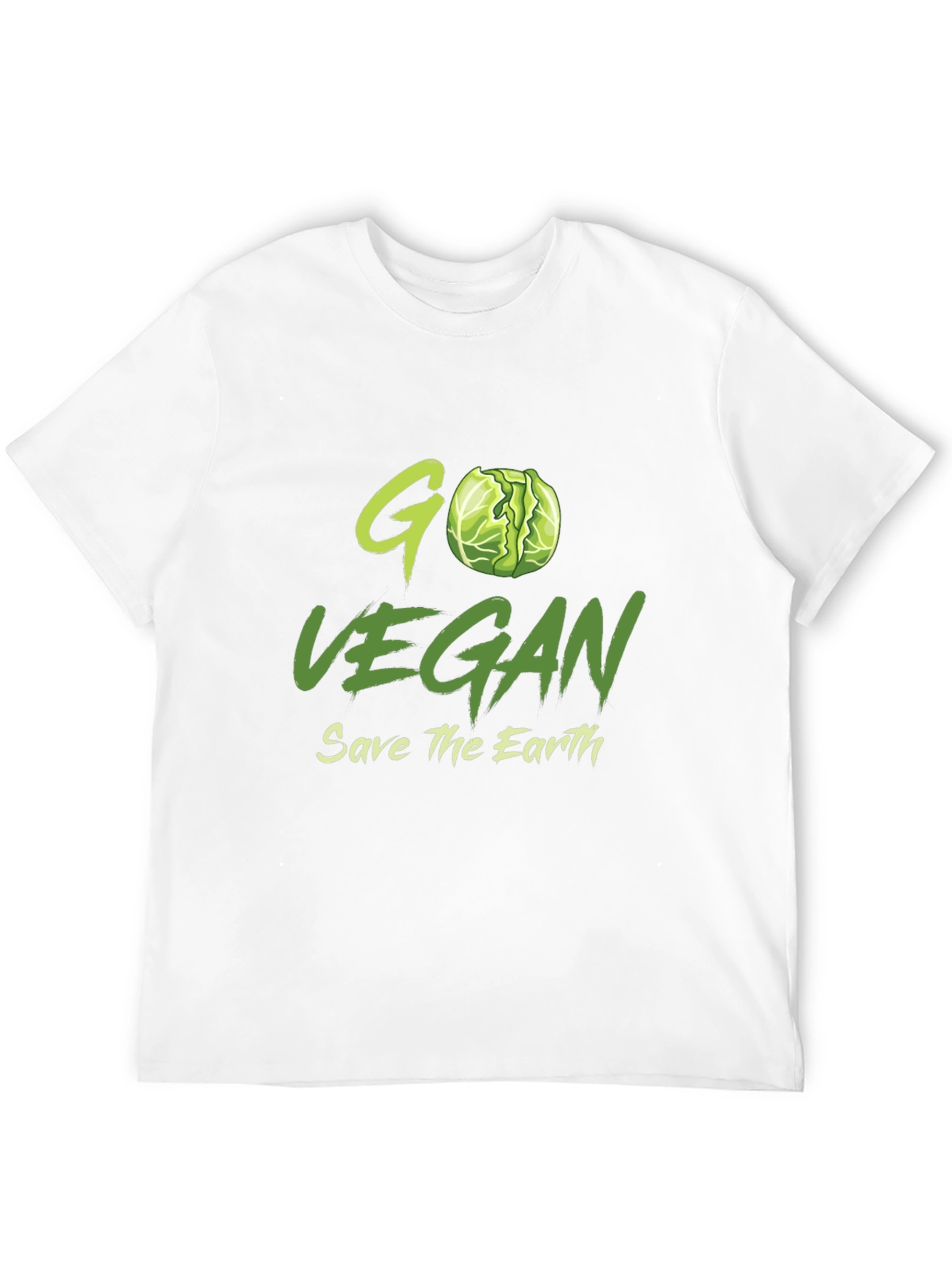 Black Go Vegan T-Shirt - Save the Earth Tee view 12