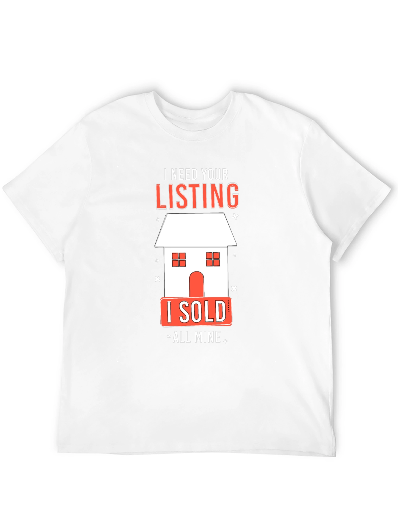 Black Realtor T-Shirt: I Need Your Listing - All Mine view 12