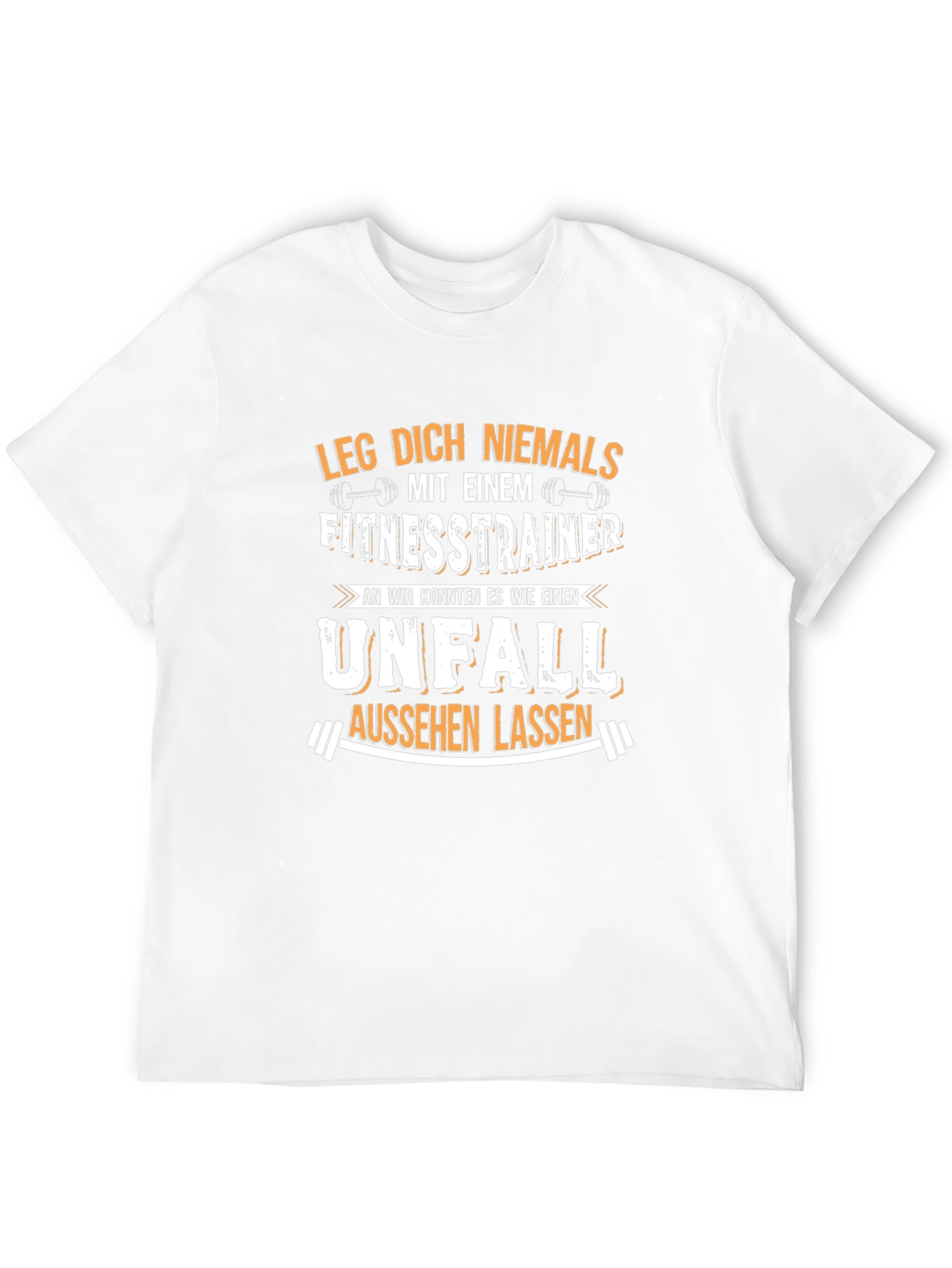 Black Fitness Trainer Novelty Graphic T-Shirt view 12